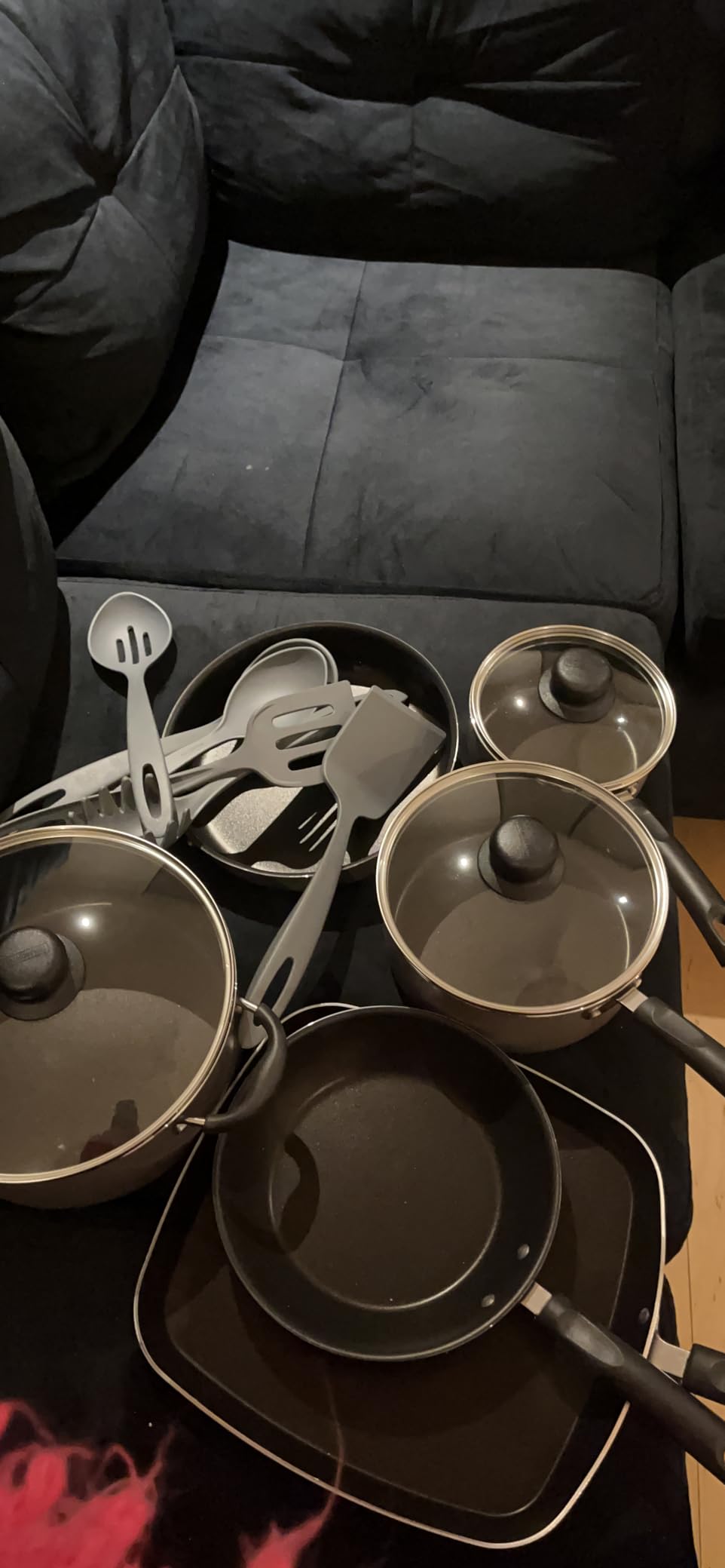 Tramontina Primaware 15-Piece Non Stick Pots and Pans Set, Silver | Aluminum Nonstick Cookware Kitchen Set with Cooking Utensils customer photo 1
