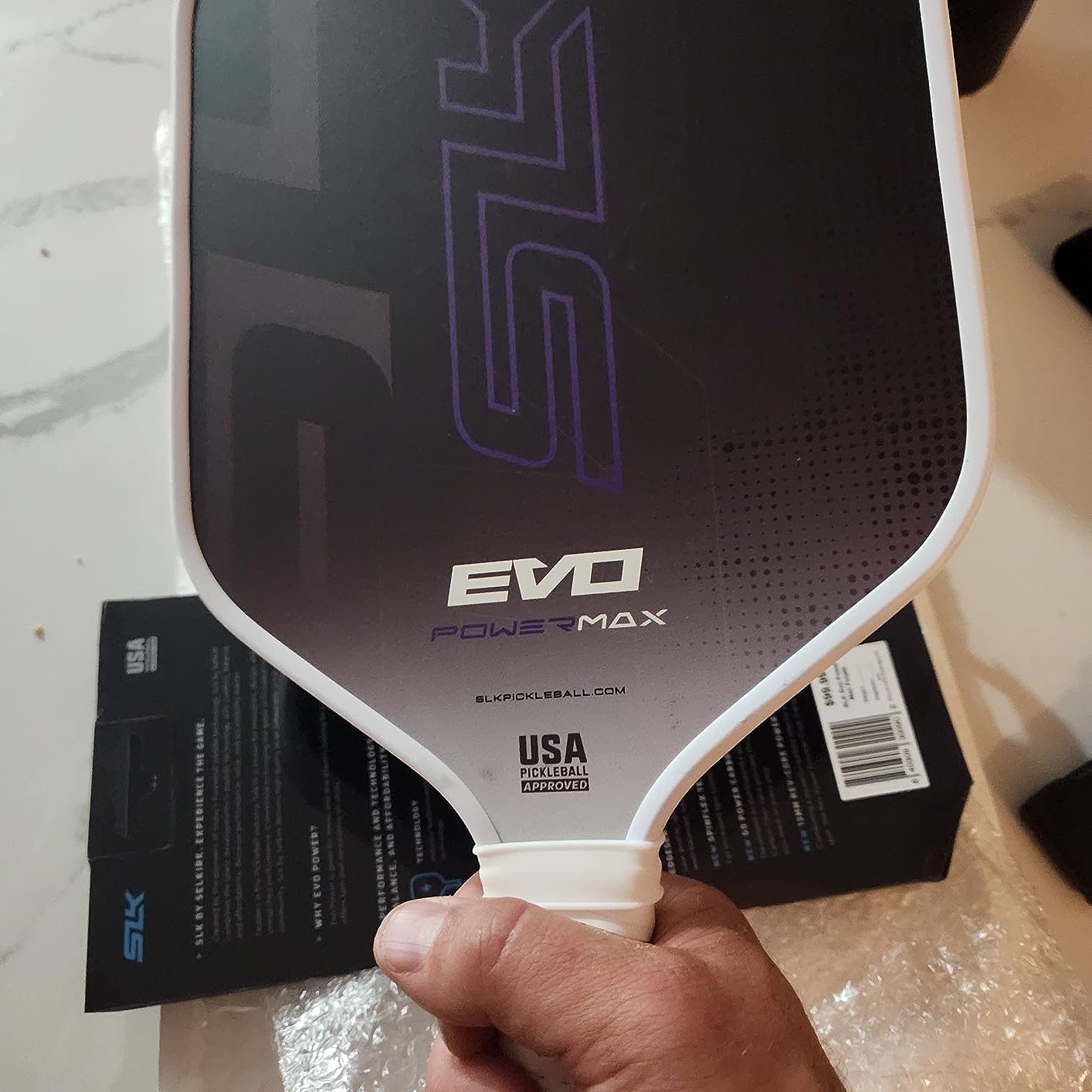 Selkirk Sport SLK Evo Power, Control and Hybrid Pickleball Paddles | A pickle ball paddle with a SpinFlex surface and Ultra Comfort Grip, in Power, Control, or Hybrid style customer photo 1