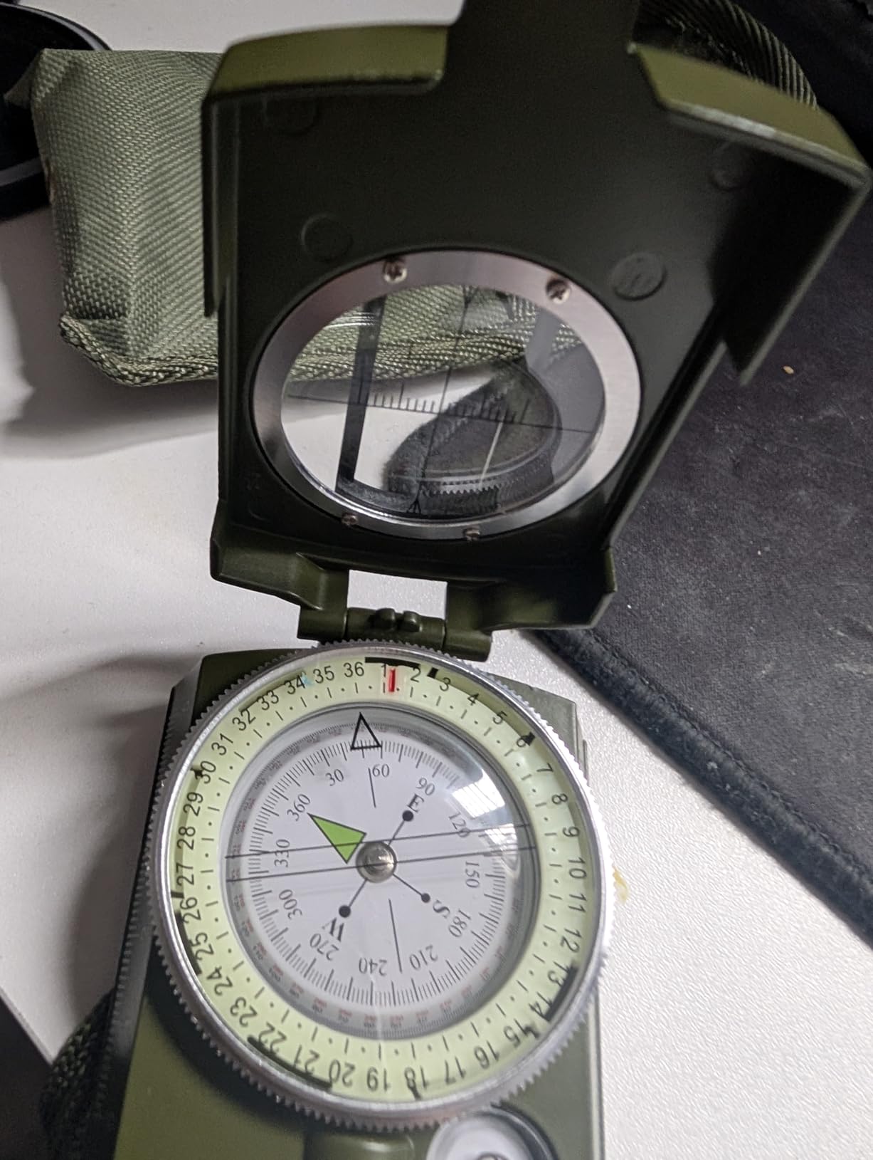 Compass, Hiking Compass for Survival with Lensatic - Water-Resistant Durable and Pocket-Sized customer photo 1