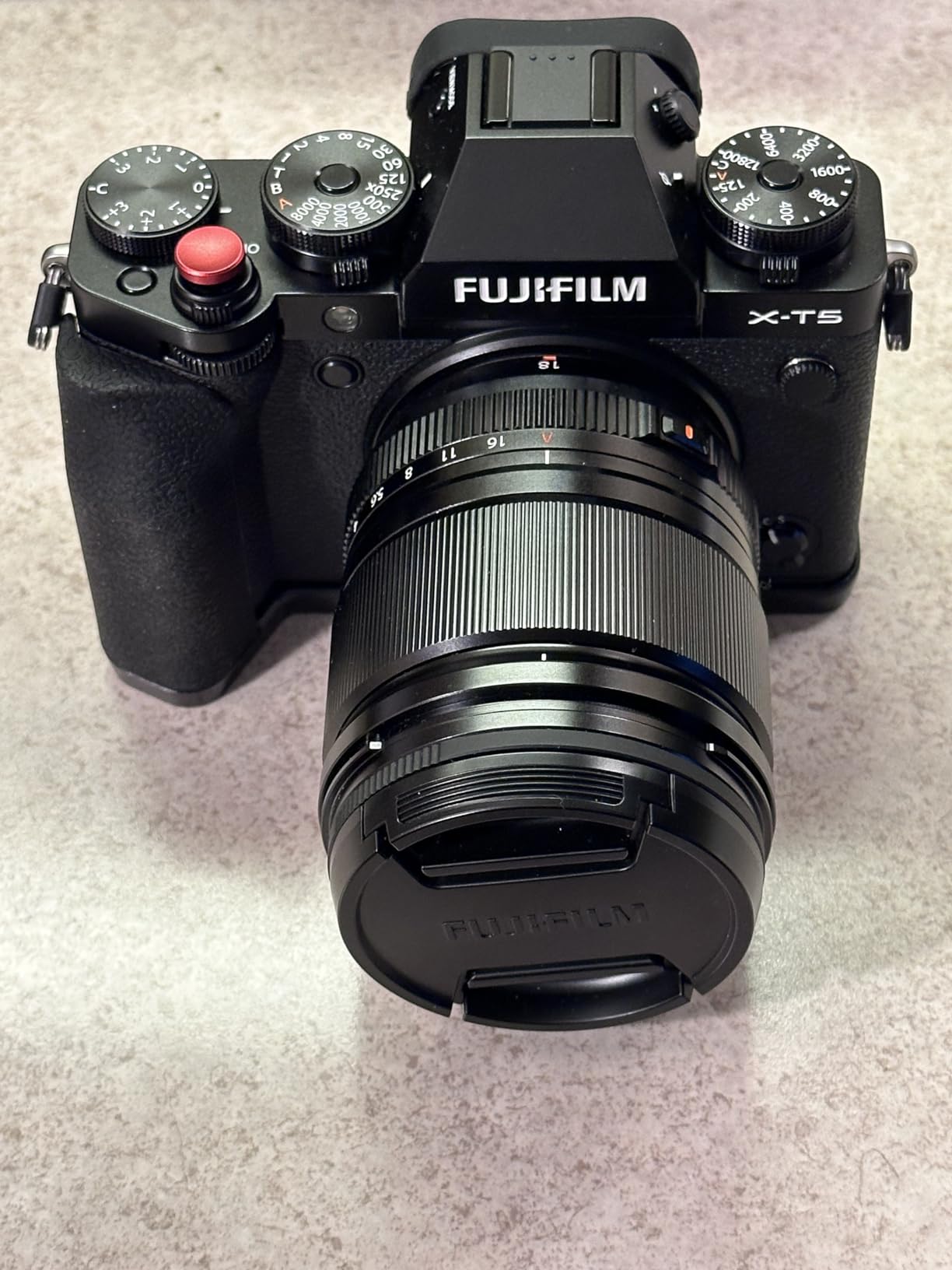 SmallRig Handgrip L-Shape Grip for FUJIFILM X-T5 with Shutter Button, Black | Built-in Quick Release Plate for Arca, 1/4
