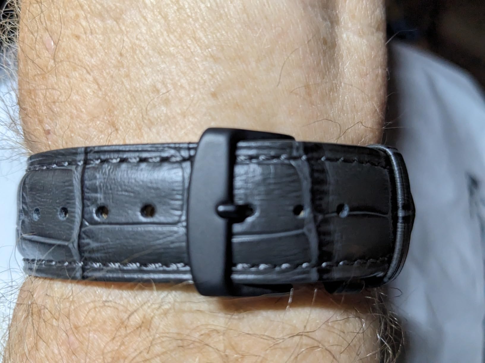 Watch Bands, Alligator Embossed Leather Watch Straps, Band Width- 18mm 19mm 20mm 22mm 24mm 26mm customer photo 2