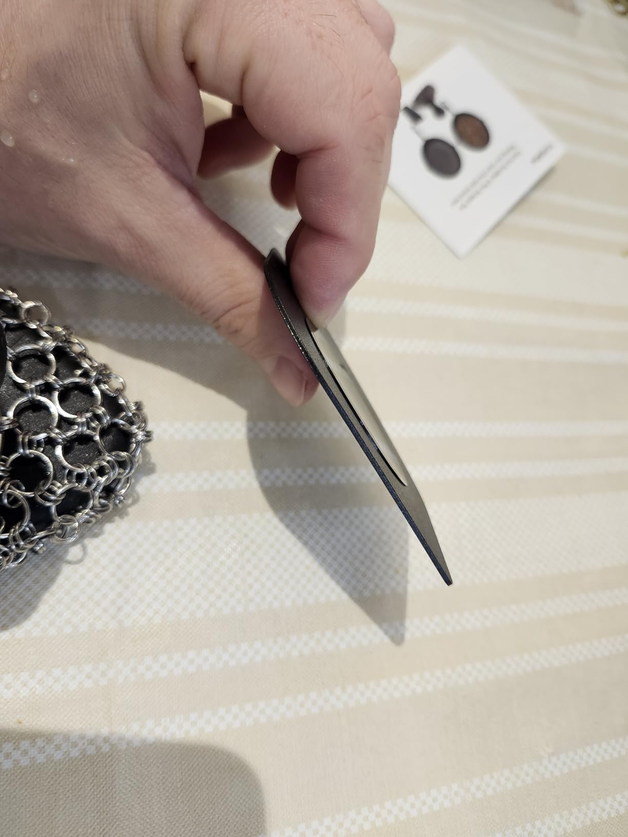 Cast Iron Scrubber with Pan Scraper, 316 Chainmail Scrubber for Cast Iron | Upgraded Chain Mail Scrubber Dish Sponge, Cast Iron Cleaner for Pan Skillet Carbon Steel, Dutch Oven Metal Brush Cleaning Kit customer photo 1