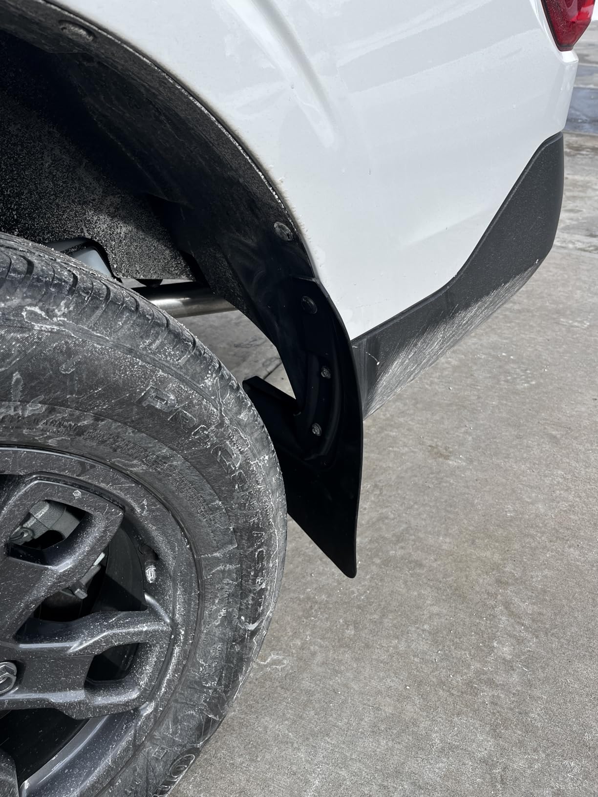 Mabett Mud Flaps for 2022-2026 Ford Maverick Accessories | Not Fit Lobo Trim, Upper PP Rigid and Lower TPE Flexible, Fender Splash Shield Guard, Debris Protection, Direct Bolt Fit customer photo 2