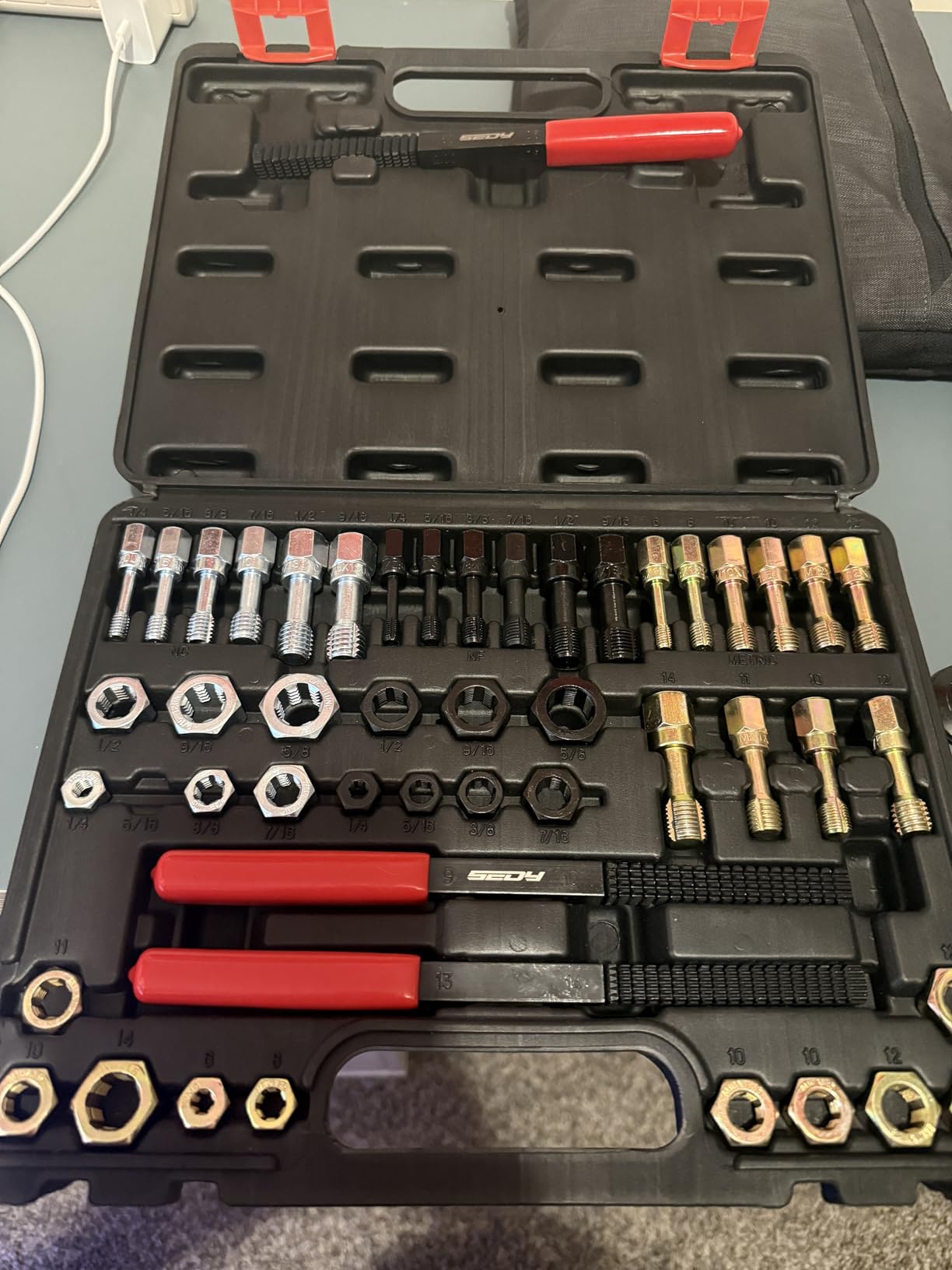 49PCS Thread Repair Thread Chaser Tool Set - Metric SAE Bolt Restorer Rethreading Master Kit for Automotive Wheel Stud Spark Plug Engine customer photo 1
