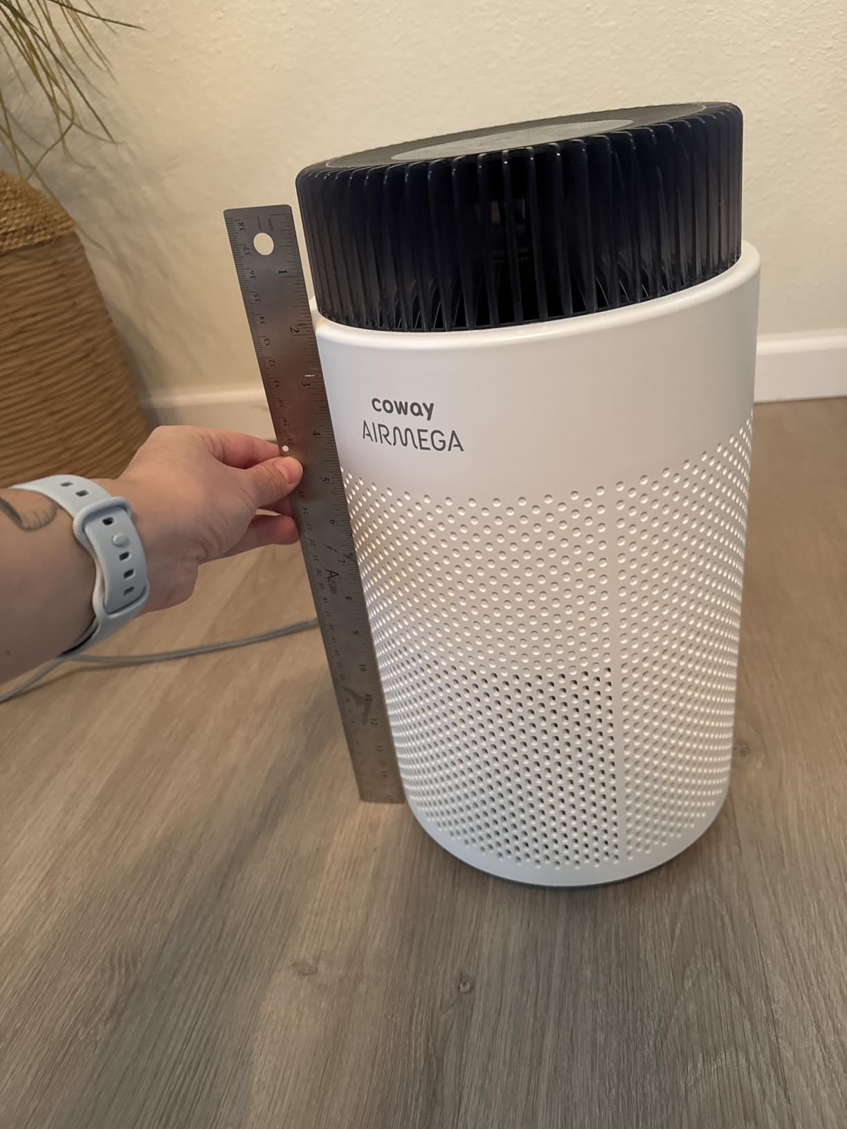 COWAY Air Purifiers for Home up to 810 ft², HEPA and Carbon Filter for Smoke, Allergies, Pet Dander, Odor, AQI Monitor, Auto Mode, Timer, Filter Indicator, Night Light, 2yr Warranty, Airmega 100 White customer photo 1