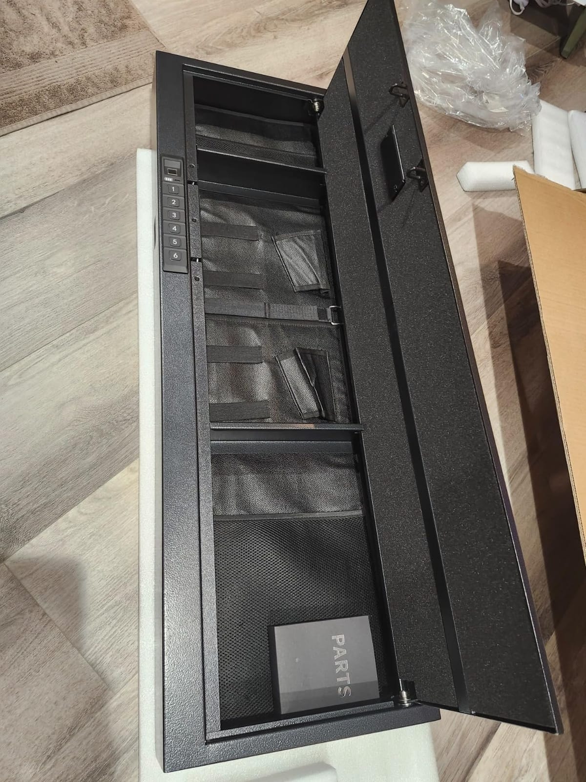 Biometric Gun Safe for Rifle, Shotguns, Pistols, Compact Long Gun Safe, Quick Access Fingerprint Gun Safe Firearm Case- Upgraded Biometric/Keypad/Key Access customer photo 1