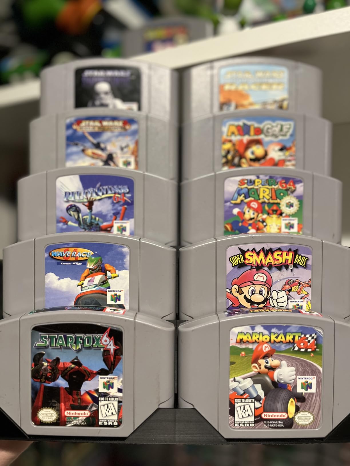 R2D3 Display Stand Compatible with Nintendo 64 games Retro Gaming 3D printed Organizer & Showcase (Holds 10 games without protectors) customer photo 1