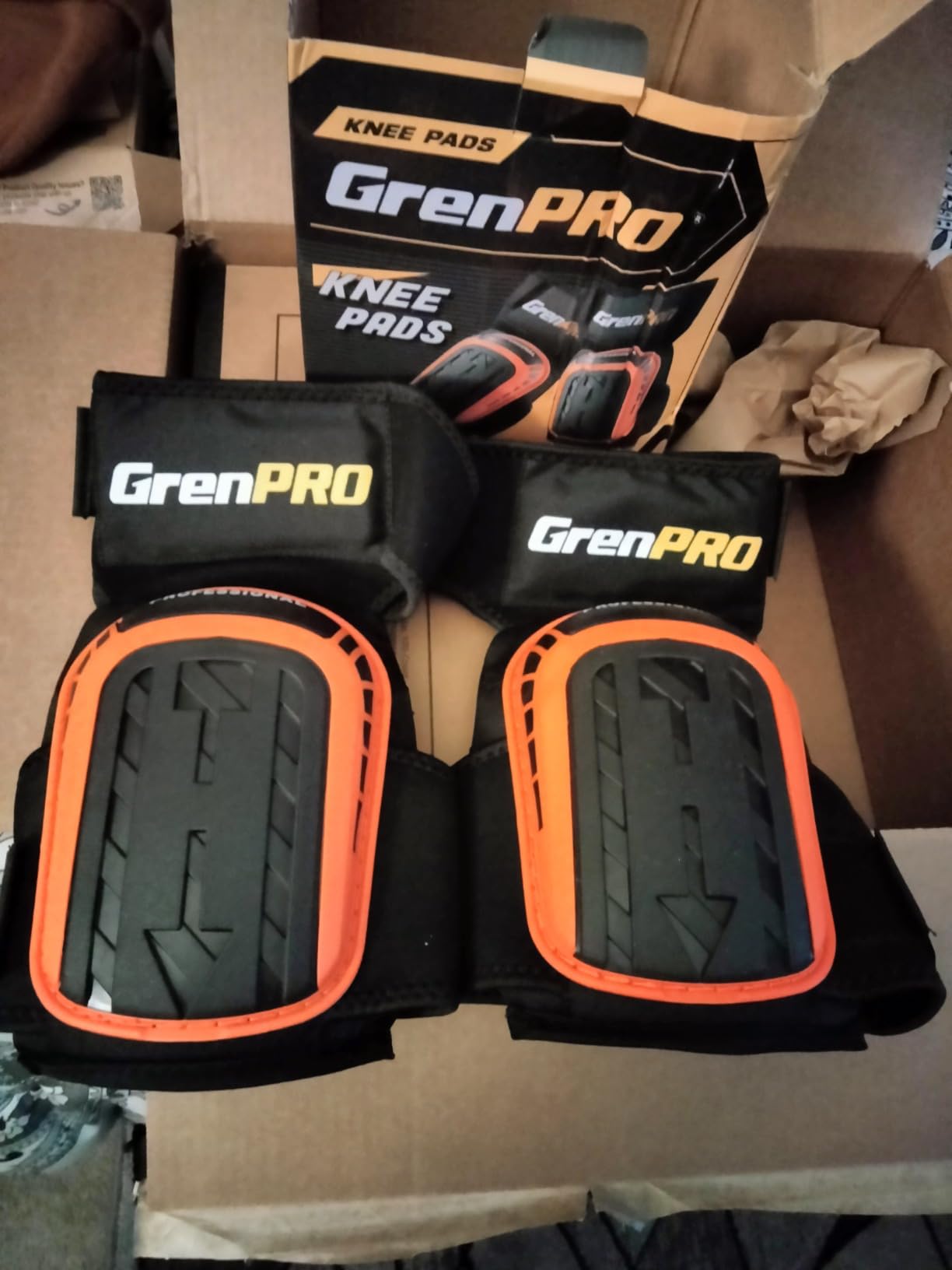 GRENPRO Heavy Duty Knee Pads for Men, Gel Foam, Construction Work | Adjustable anti-slip straps, comfortable knee pad for men and women, flooring, cleaning, tiling, roofing, gardening customer photo 1