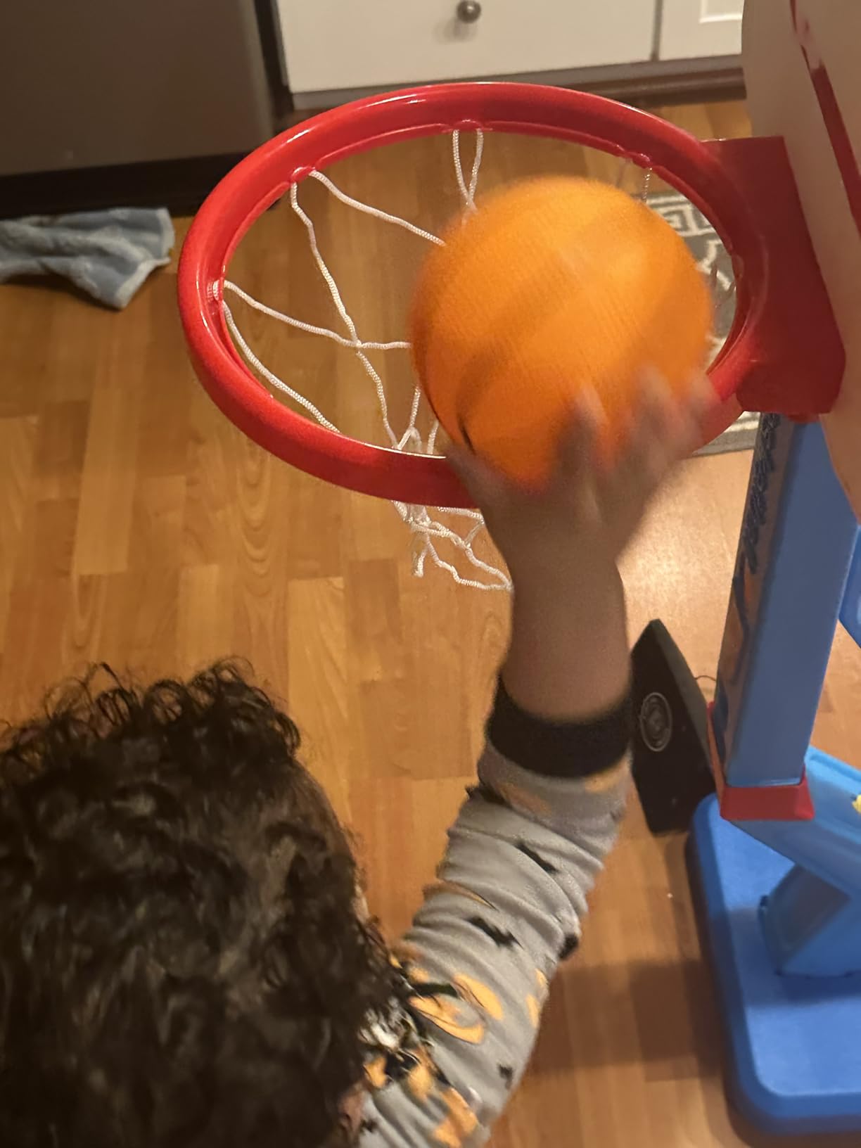 Toddler Basketball Hoop- Mini Kids Basketball Hoops Toy for Indoor Outdoor | Adjustable Height Play- Portable Basketball Goal for Poolside- Game Sport Toys, for Baby Boys & Girls Age 3 4 5 6 customer photo 2