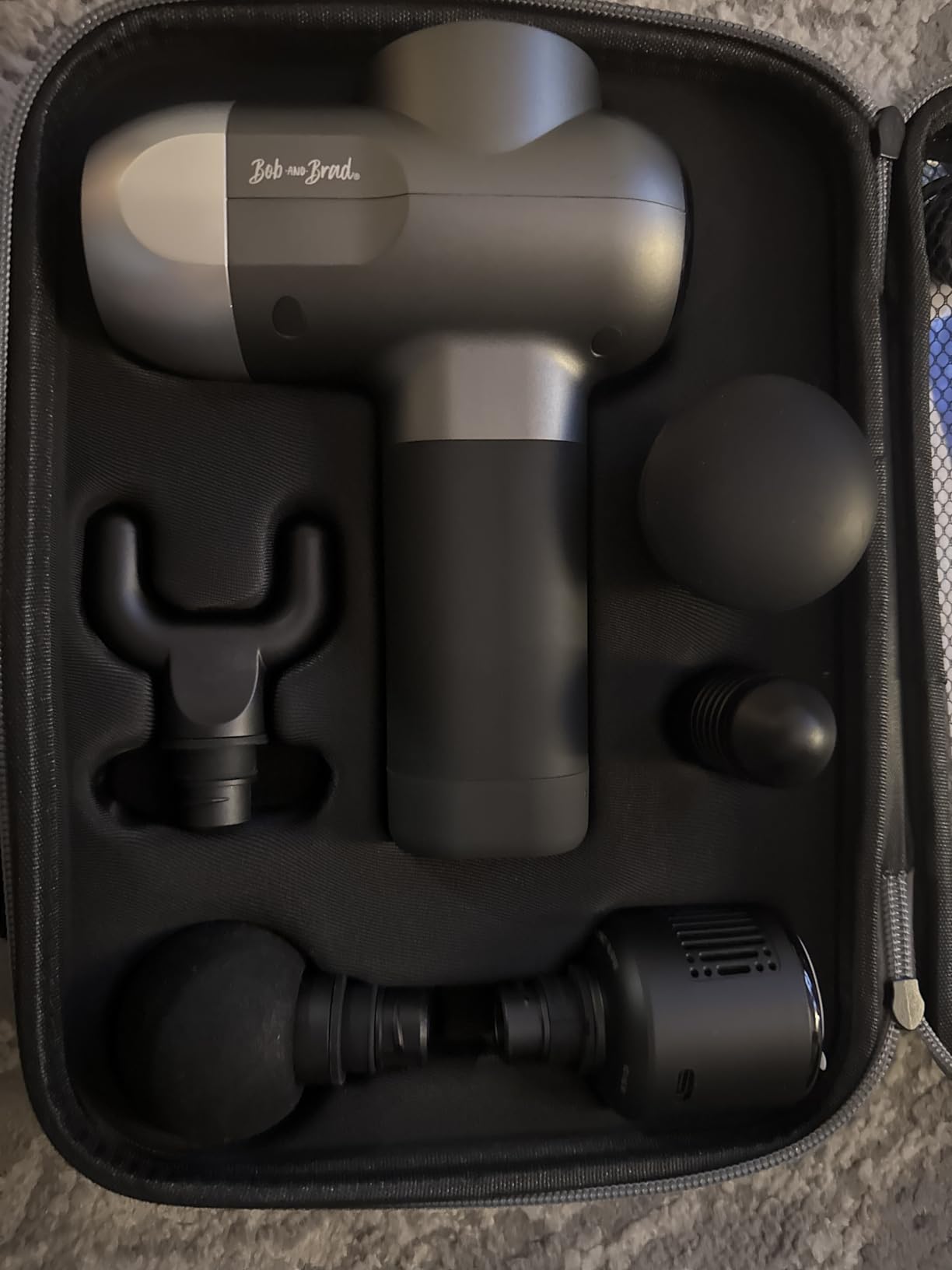 BOB AND BRAD C2 Pro Massage Gun with Heat and Cold Therapy, FSA Eligible & HSA Approved, PT-Developed Deep Tissue Back Massager customer photo 2