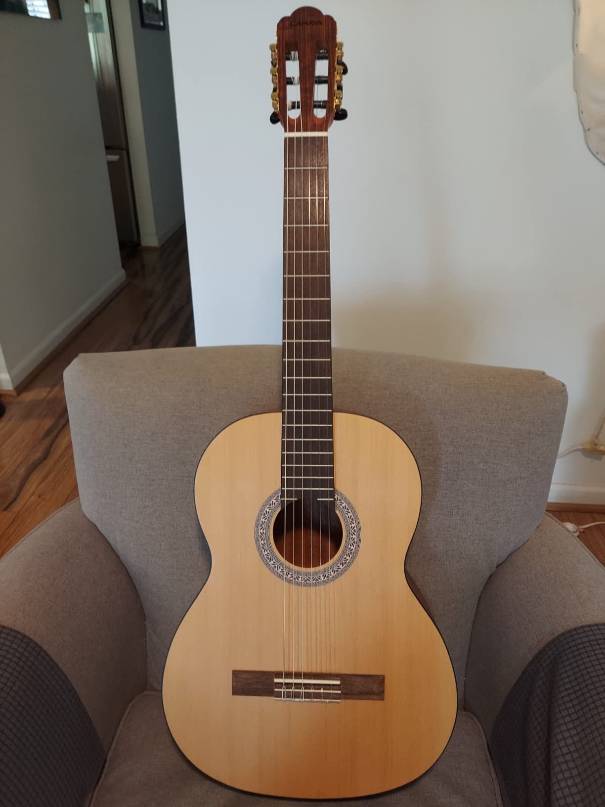 CAHAYA Acoustic Guitar: For Beginner 38 Inch Cutaway All Wood Guitar Starter Kit for Kids Teenager Adults with Guitar bag, Brass strings, Capo, String Pick, Scale Stickers and Cloth CY0354 customer photo 1