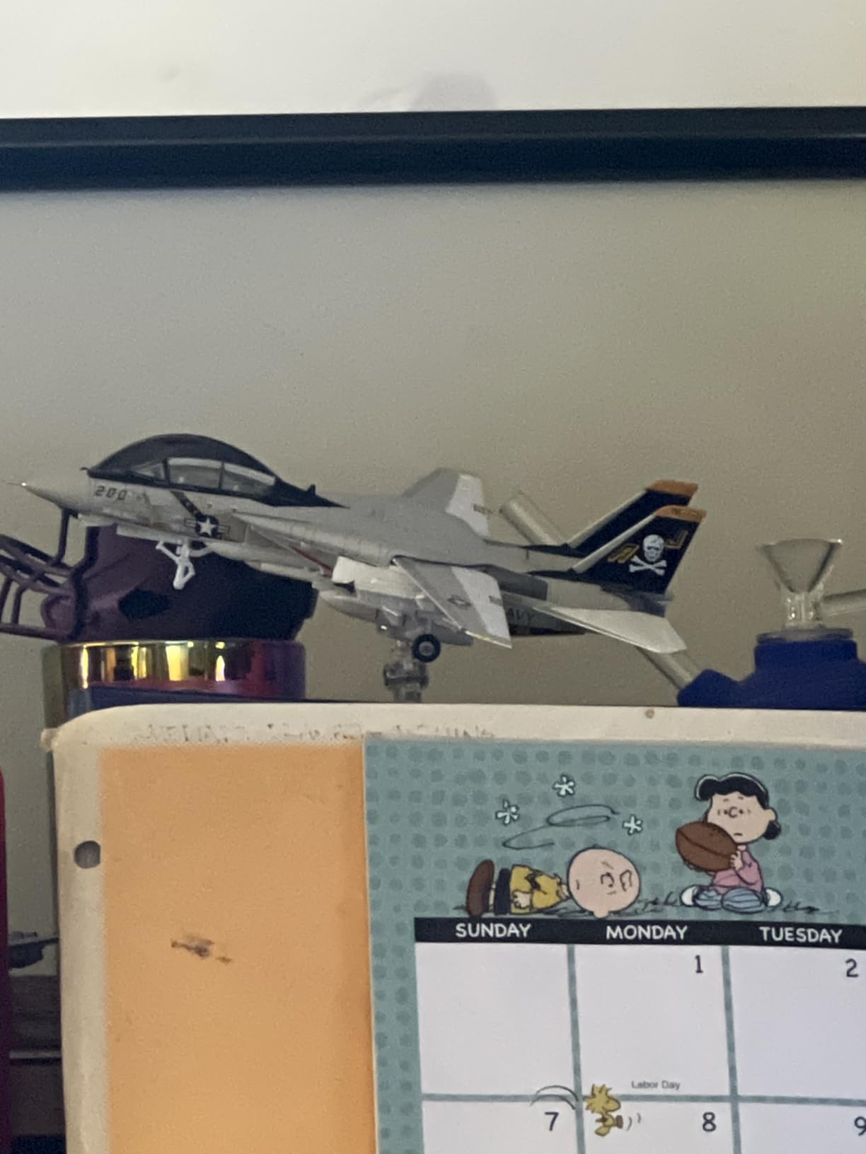 NUOTIE F-14A Tomcat 1/100 Metal Fighter Model Jet VF-84 Jolly Rogers with Stand customer photo 1