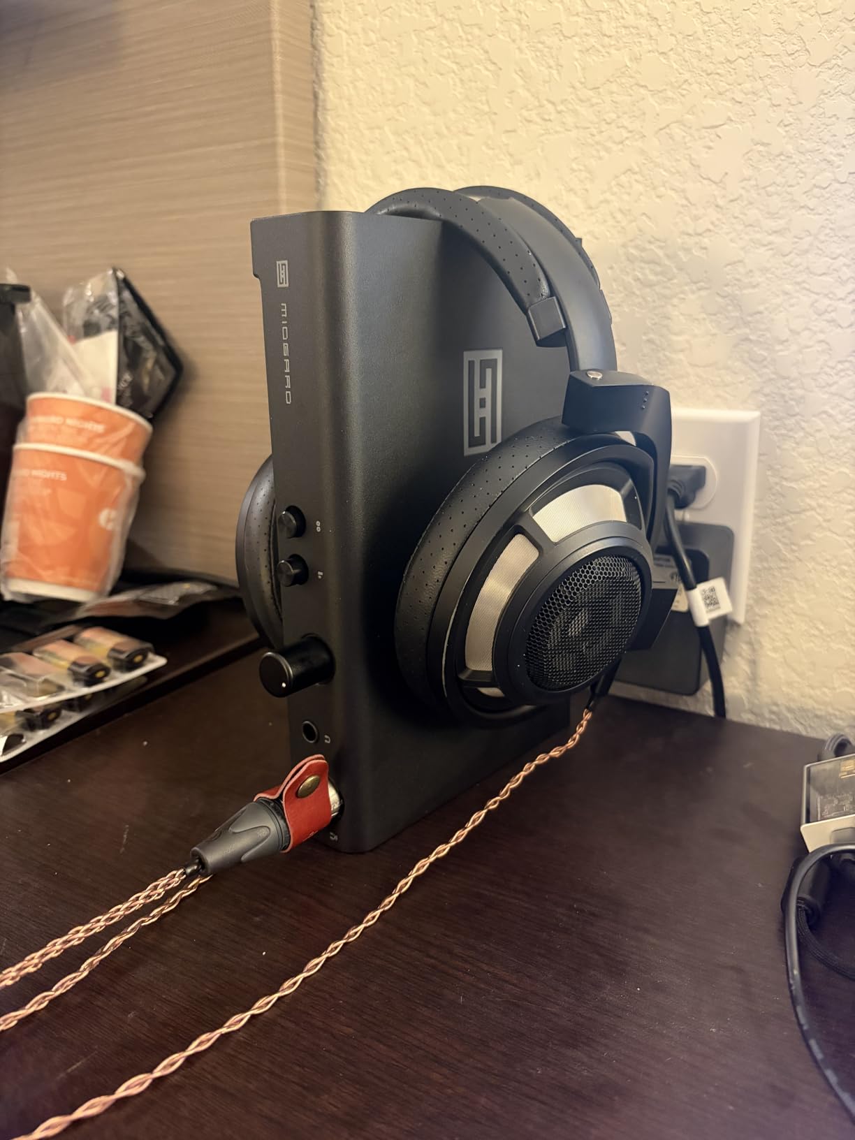 Midgard Headphone Amp and Preamp with Balanced Inputs and Outputs | Fully discrete amp with exclusive Halo mixed-mode feedback, ~5W/32 ohms, balanced & SE in/out, Alps RK27 pot. Made in USA. customer photo 1