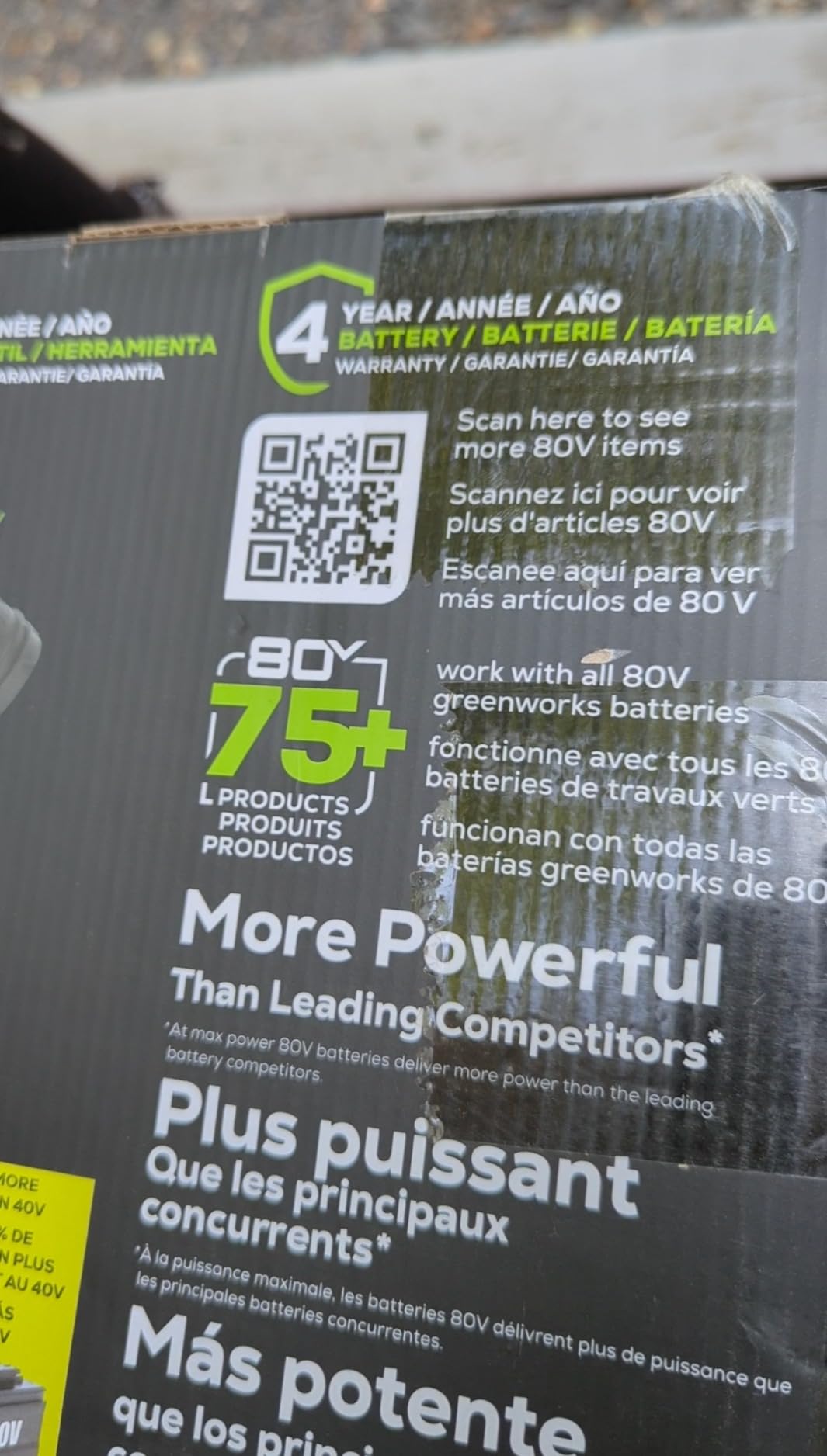 Greenworks 80V 16 in Cordless String Trimmer, 2.0 Ah Battery customer photo 2