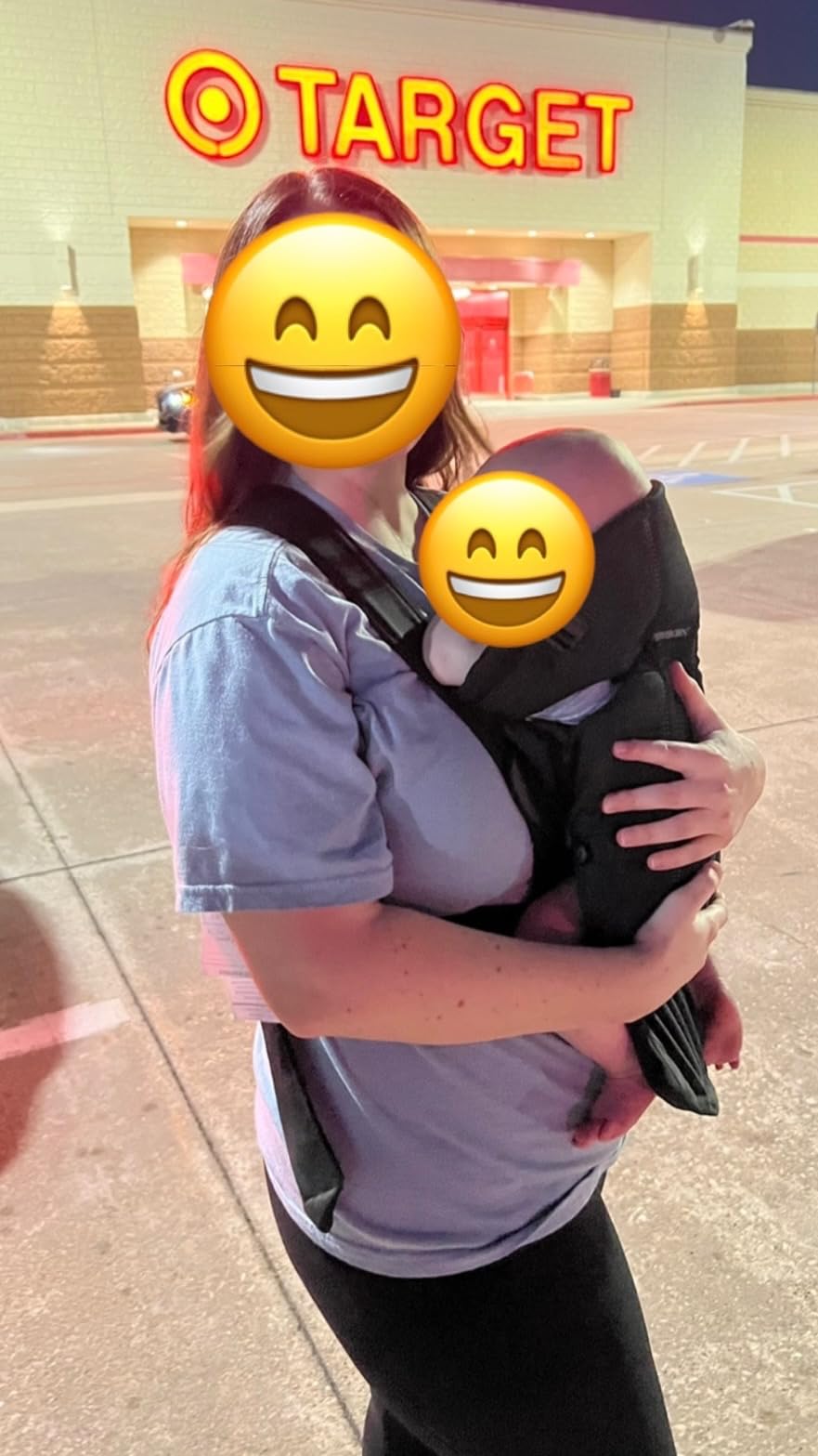 BabyBjorn Baby Carrier Mini, Black, Woven | Newborn Carrier (7-15 lbs), Ergonomic, Easy-to-Use customer photo 1