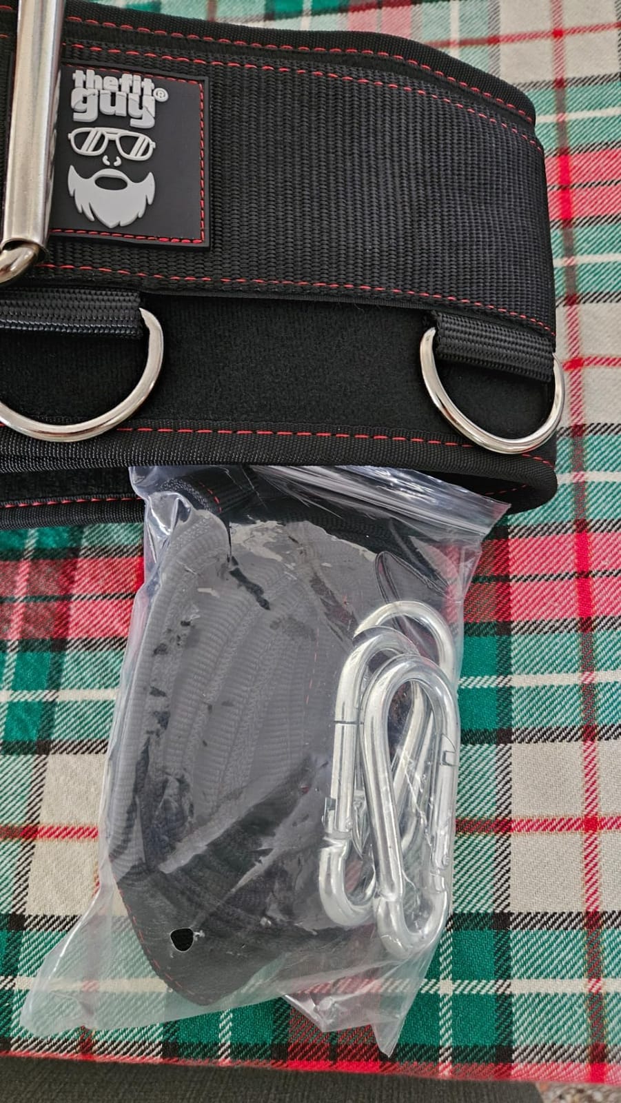 THEFITGUY Original Multi-Attachment Belt for Cable Squats & Hip Thrusts | 5 D-ring points, 2 straps (40in/27in), hook-and-loop closure, fits a 32-52in waist for glute and quad work customer photo 2