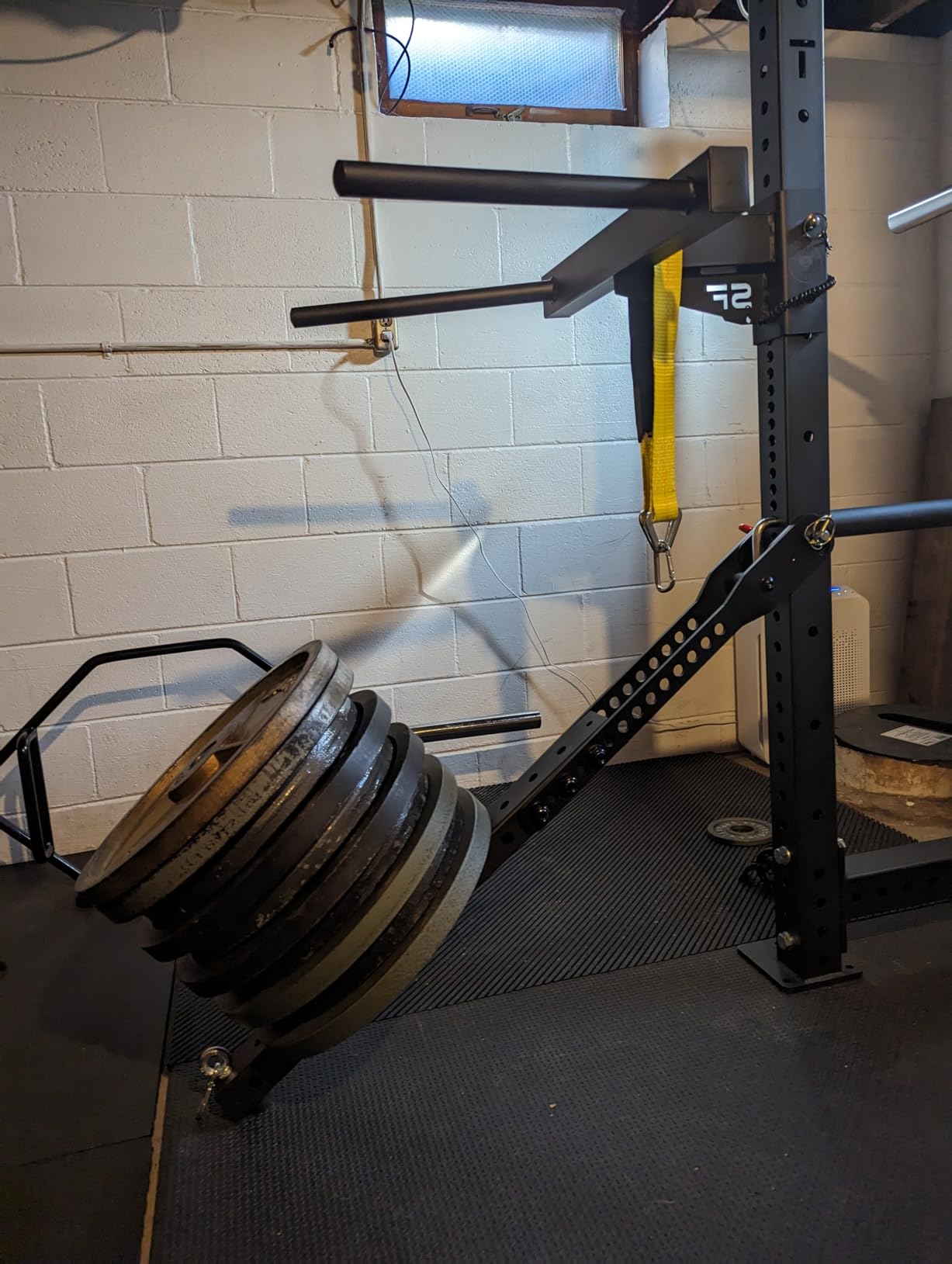Fringe Sport Mammoth Belt Squat Attachment (Complimentary Belt Included) - Durable Universal Weight Belt Squat Attachment for Rack with Adjustable Length, Ultimate Lower Body Strength Builder customer photo 1