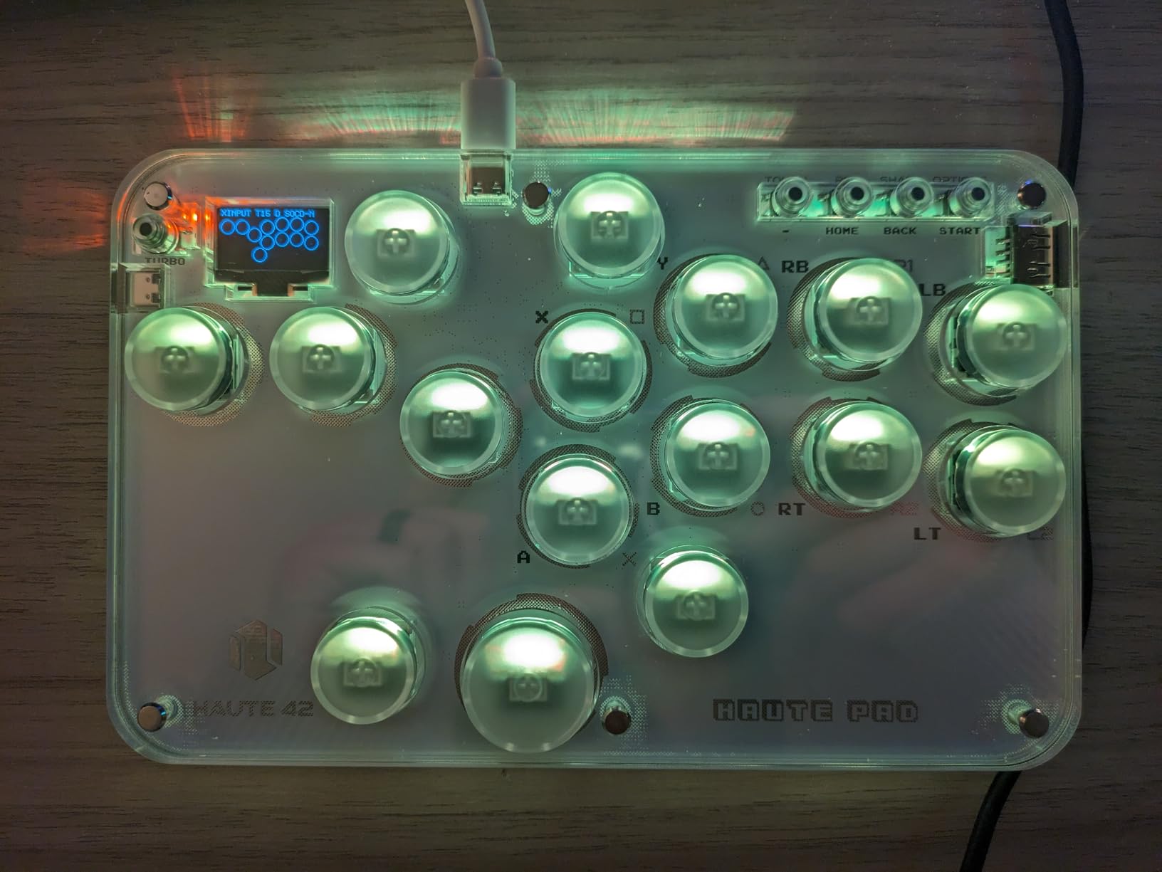 Sehawei Haute42 16-Key Leverless Arcade Stick, RGB Fighting Game Controller | Supports Hot Swap, Turbo Functions & SOCD, Compatible with PC/PS3/Ps4/Switch/Steam customer photo 2