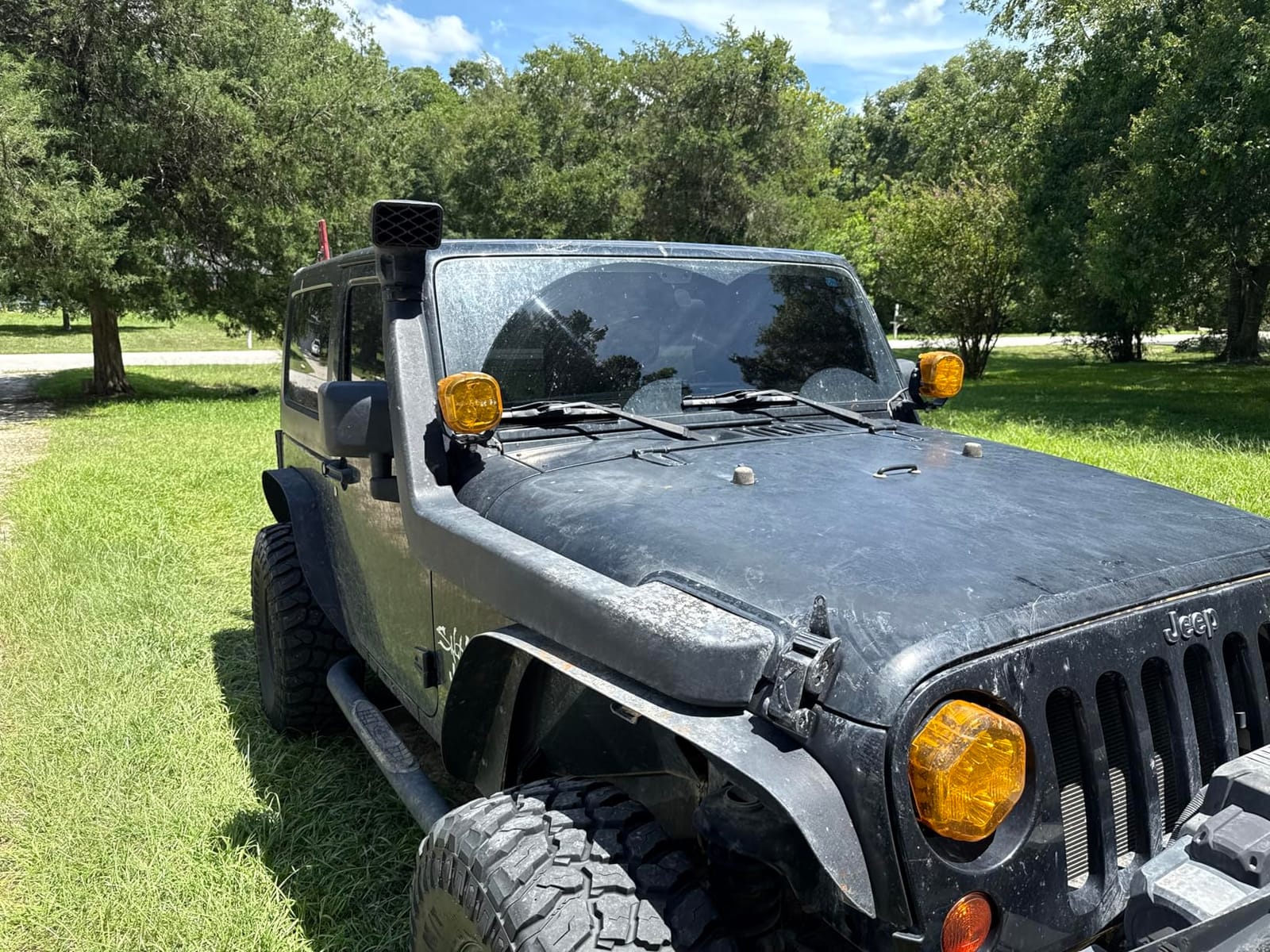 SCITOO Car Snorkel Kit Assembly Compatible with Jeep Wrangler JK 2006-2017 Air Ram Intake 3.8L Petrol 2.8L Diesel customer photo 1