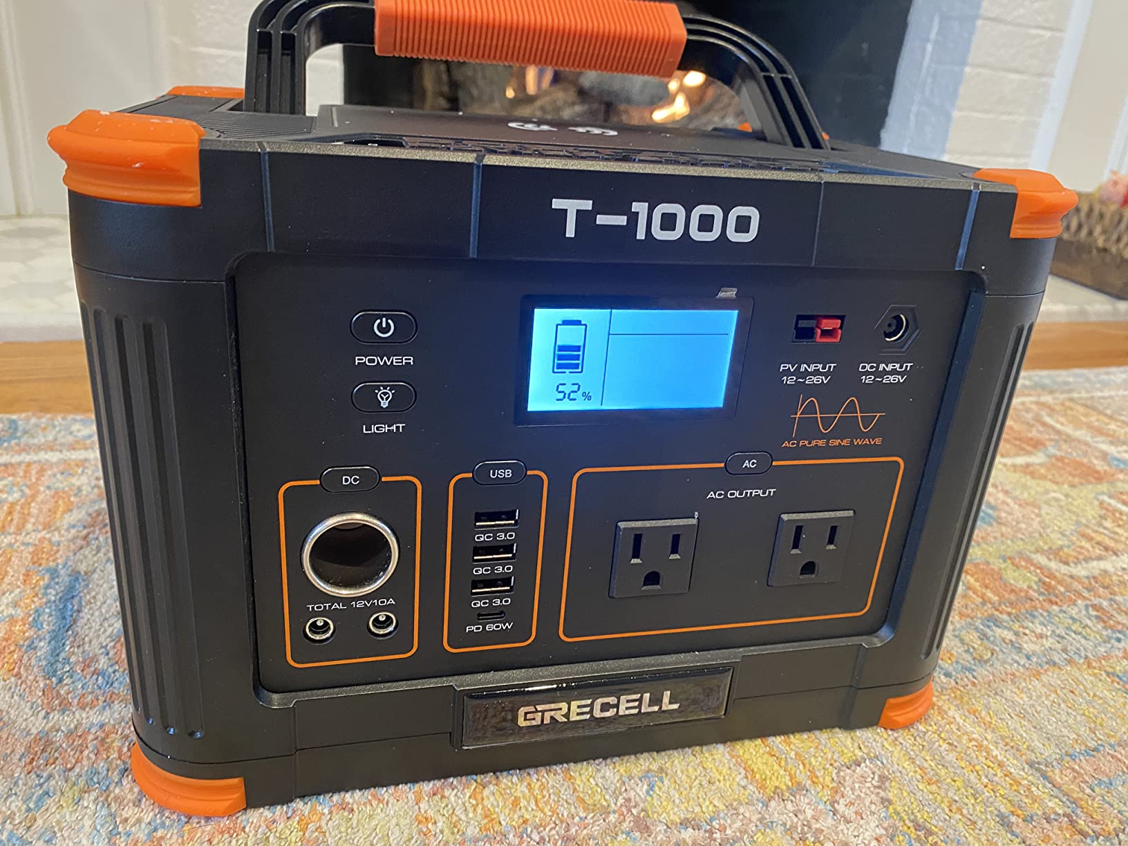 GRECELL Portable Power Station 2200W Solar Generator 1126Wh LiFePO4 | Battery Pack with 1200W AC Charging & 800W Solar Charging, 1.25Hrs Fast Charging with 4x2200W(4800W Peak) AC Outlets for Home customer photo 2