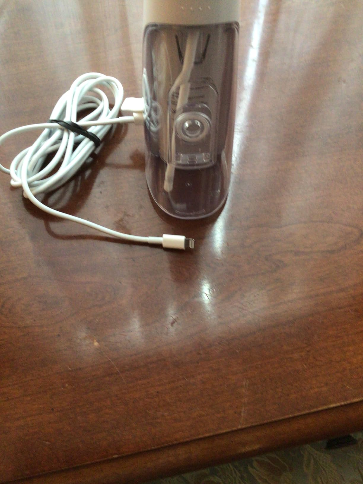 Waterpik Cordless Pulse 3100 Portable Water Flosser, Rechargeable, Blue | 2 Settings, 1 Precision Tip & 1 Tongue Cleaner Tip for Fresh Breath, Travel, Shower Use, ADA Accepted, WF-20 Amazon Exclusive customer photo 1