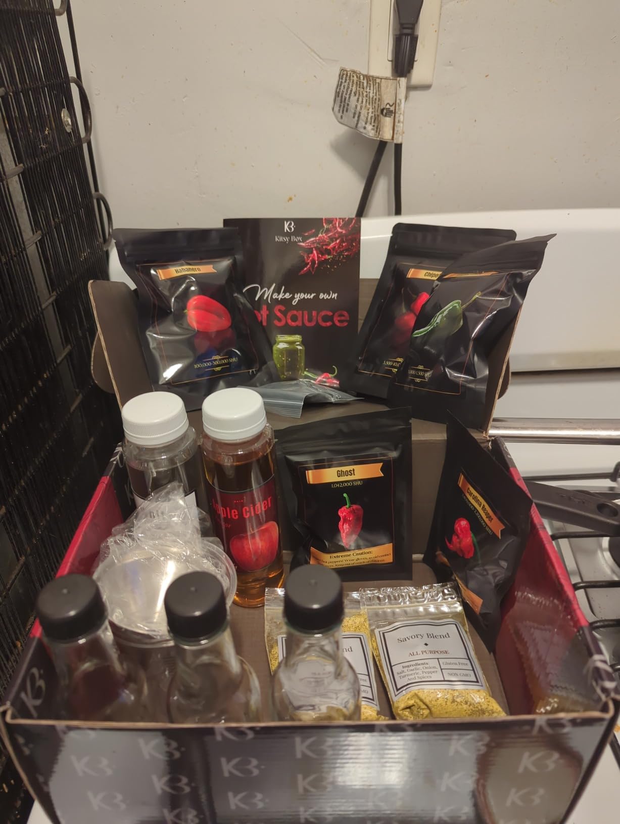 Premium Hot Sauce Making Kit - Make Up to 20 Bottles, Mild to Worlds Hottest Carolina Reaper Heat - Ultimate Fathers Day Gift for Men, Dad & Spice Lovers - DIY Make Your Own Hot Sauce Kit customer photo 1