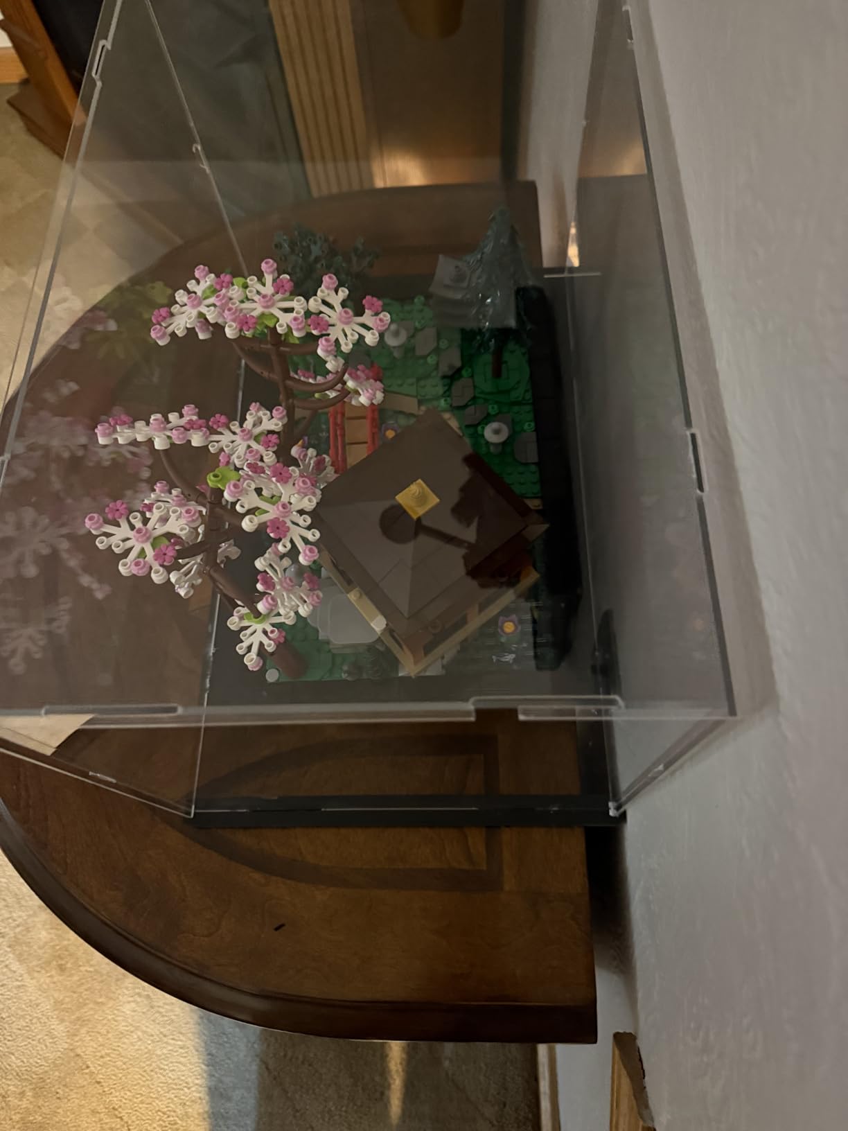 Acrylic Display Case for Lego Hogwarts Castle and Grounds 76419 Himeji Castle 21060 for Lego Display Thickened Clear Acrylic Display Cases for Collectibles Assemble Dustproof Box(Black Base) customer photo 2