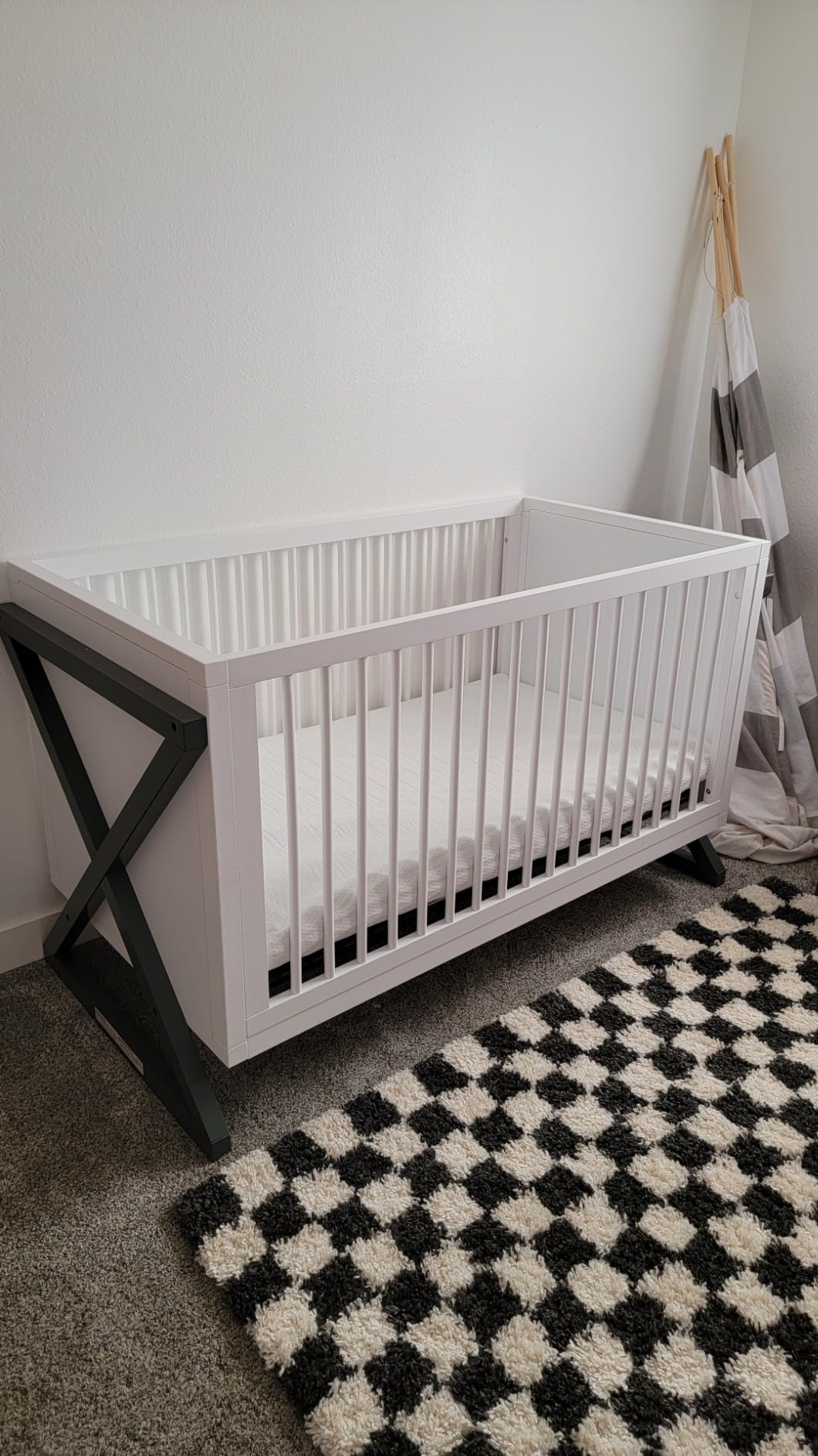 Storkcraft Equinox 3-in-1 Convertible Crib, White and Driftwood customer photo 2