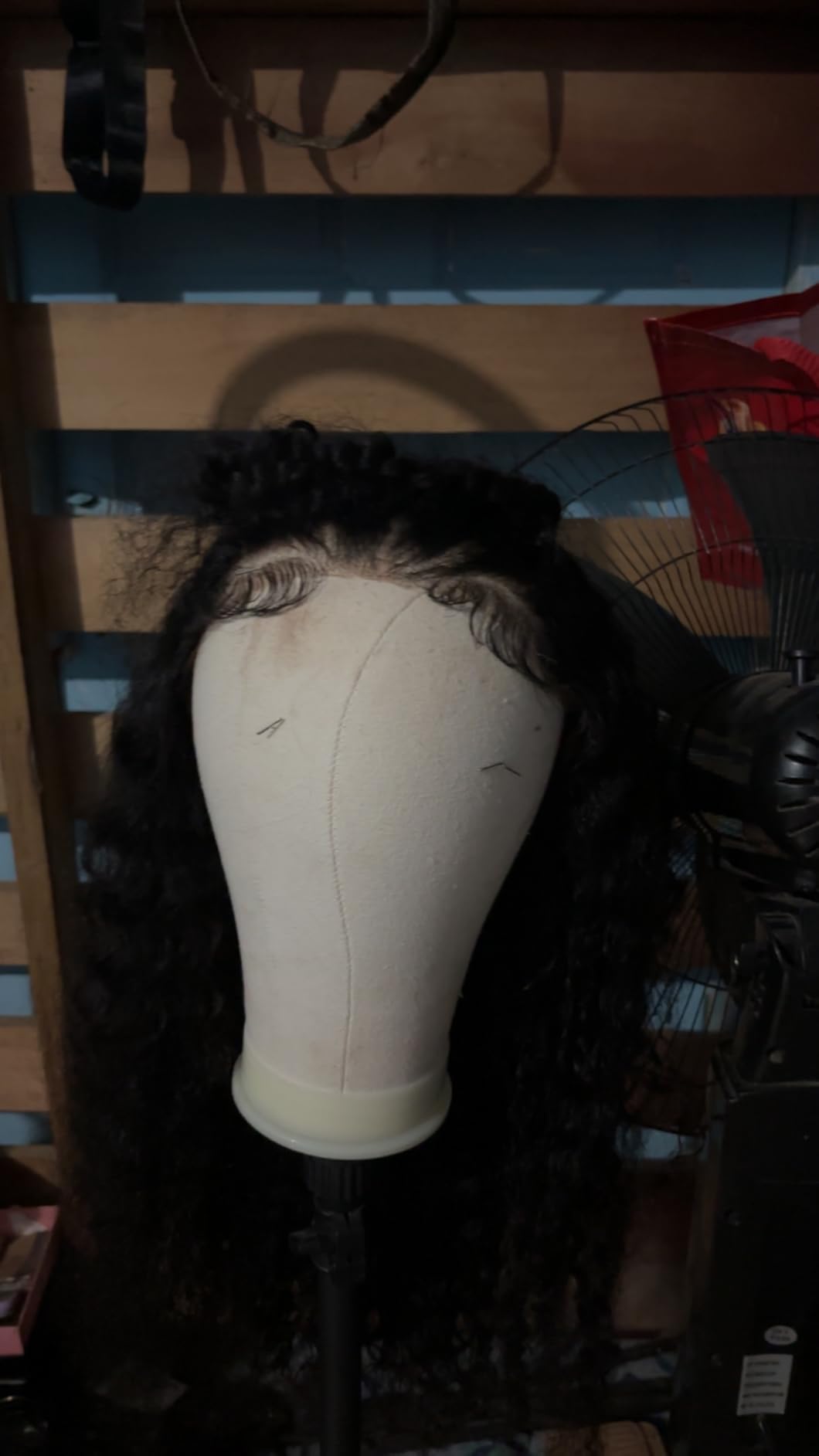 Relx Reinforced Wig Stand with Mannequin Head - Adjustable Wig Head Stand with Head for Wigs - Manikin Head Set for Cosmetology, black customer photo 1
