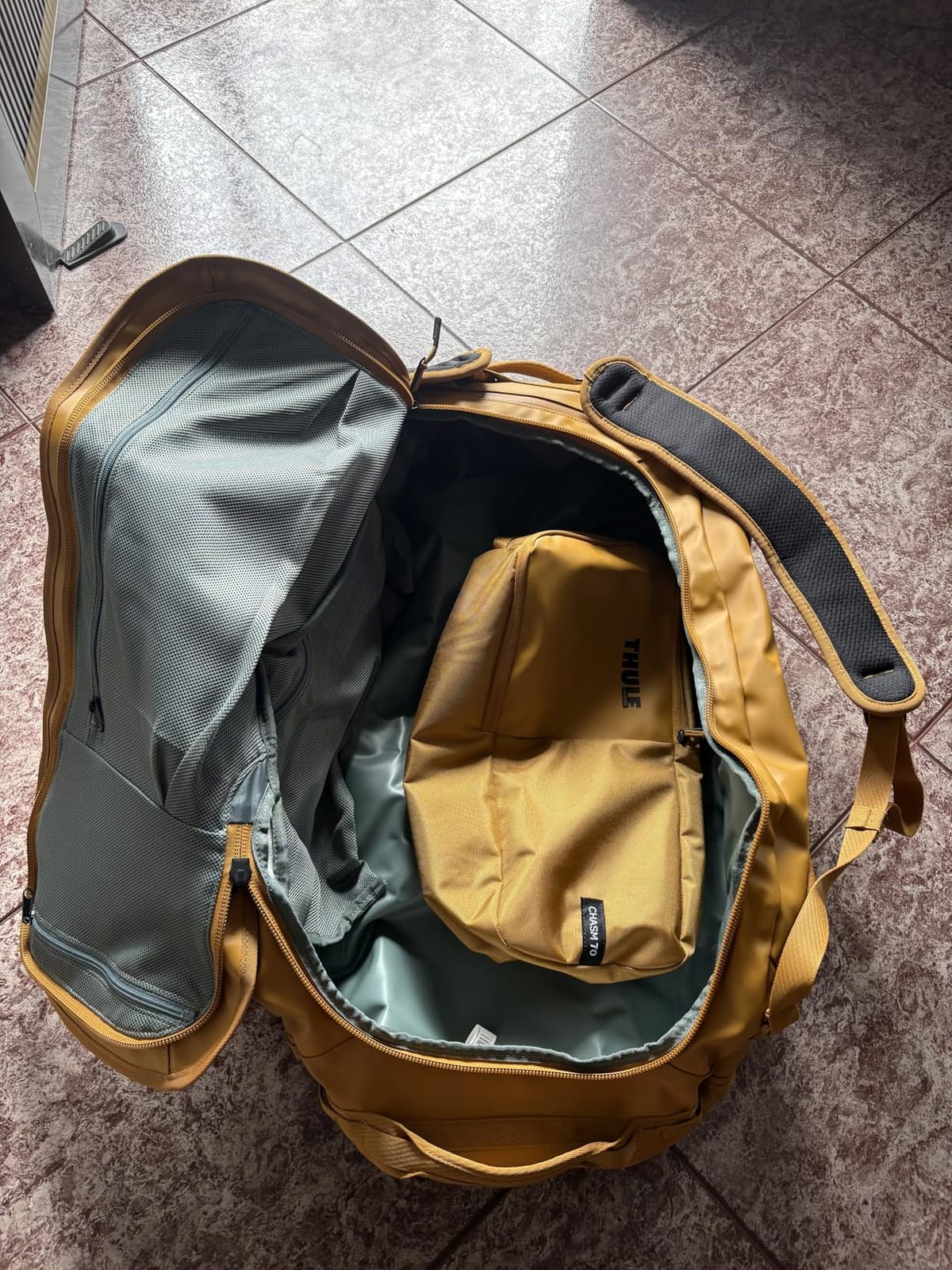 Chasm Duffel bag, Weather-resistant materials, Easy packing, Converts to backpack, Internal pockets, Travel-ready customer photo 2