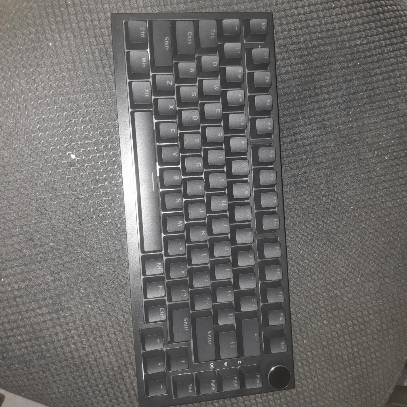 AJAZZ AK820 Mechanical Gaming Keyboard 75% Wired TKL Hot Swappable-Black | Media Knob,Type-C,5-Layer Noise Absorbing Foam Gasket Mount,White LED,PBT Keycaps,NKRO,Linear Red Switch for PC/Win/Mac customer photo 1