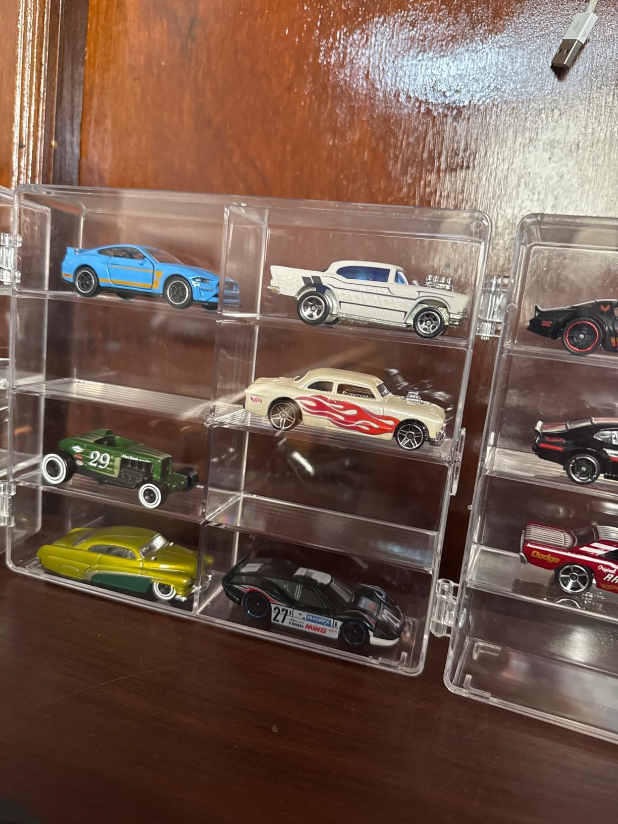1/64 Scale Matchbox Wheels Toy Car Display Case Holds 32 Toy Cars Storage Organizer, Clear Display Box with Clear Snap-On Dust Cover 6.5 X 7.5 X 1.6 Inches 4 Pack customer photo 2