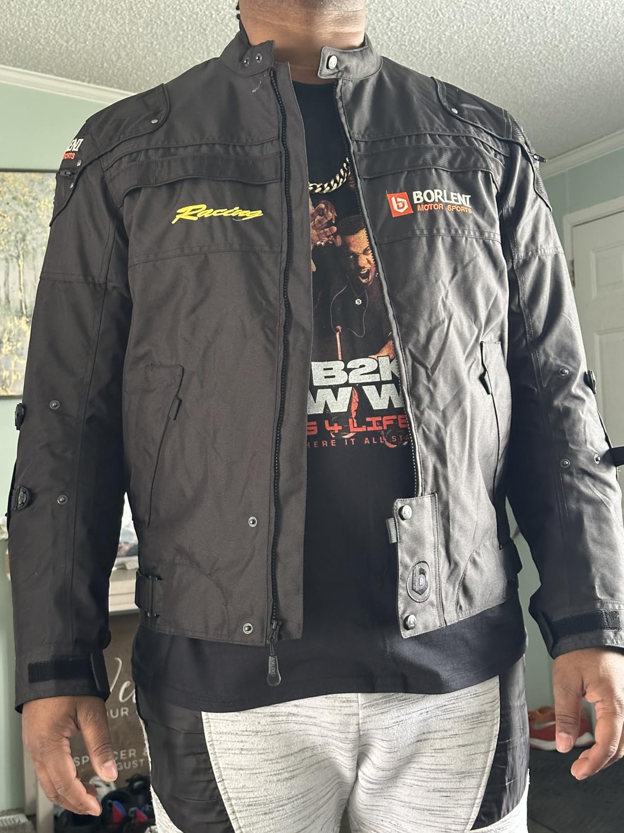 BORLEN Motorcycle Jacket for Men with Armor CE Certified Riding Jacket customer photo 2