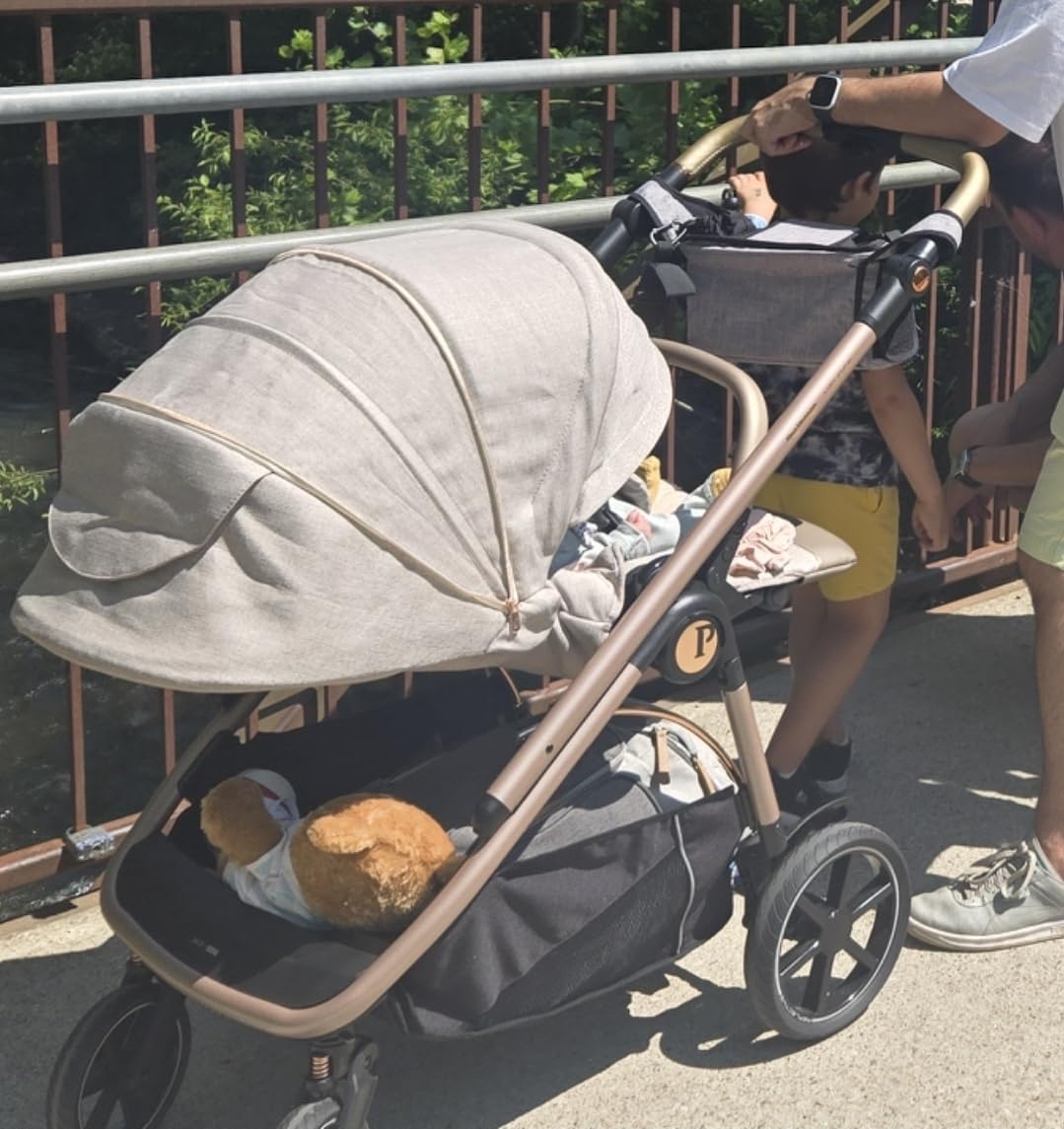 Peg Perego Veloce - Compact Full Featured Lightweight Stroller - Compatible with All Primo Viaggio 4-35 Infant Car Seats - Made in Italy - True Black customer photo 2