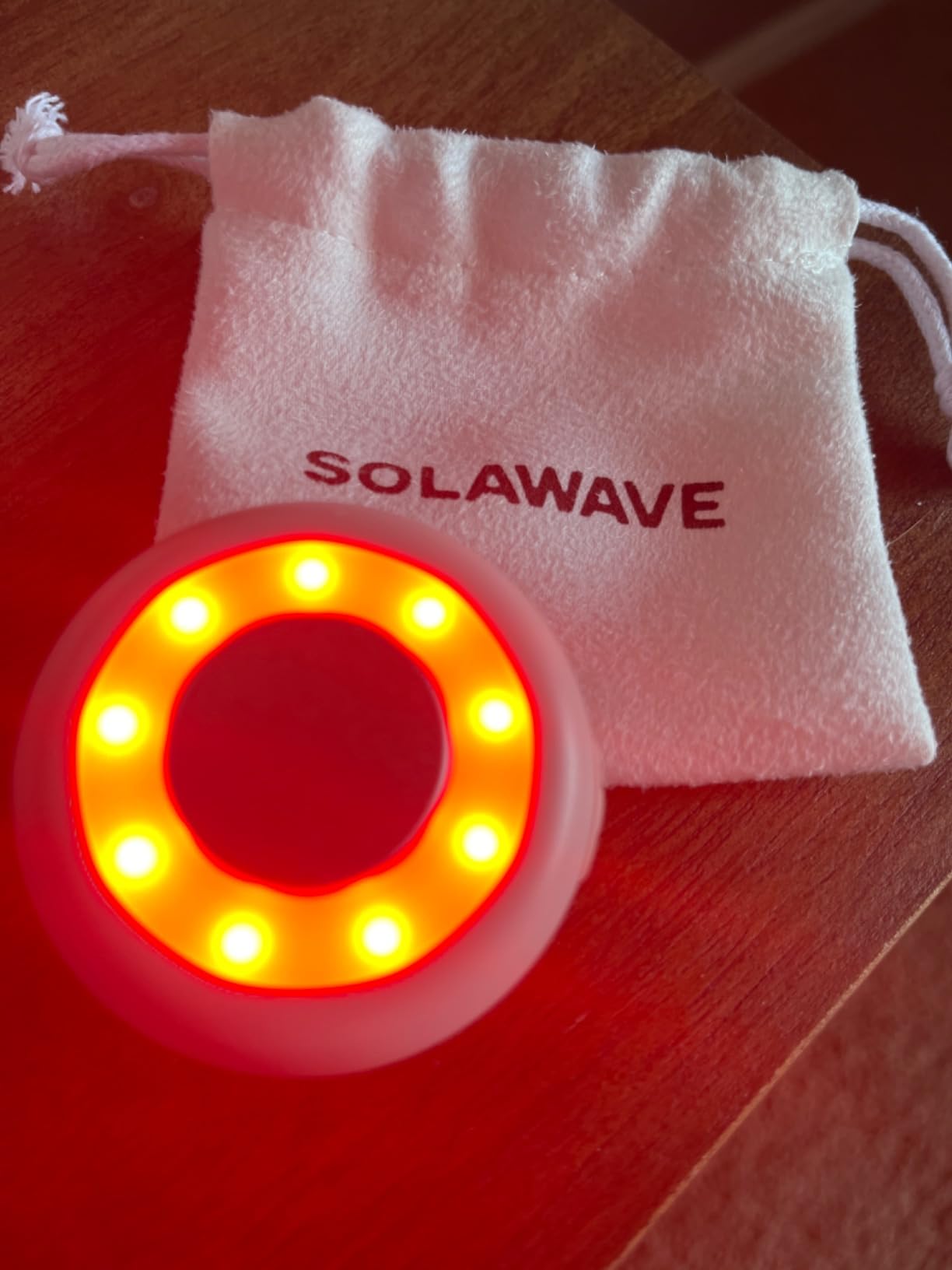 Red Light Therapy Device for Face & Body | Near Infrared Light Therapy for Rejuvenation | Portable Facial Skincare Solution | Soothes & Depuffs Skin, Reduces Appearance of Lines & Wrinkles customer photo 1