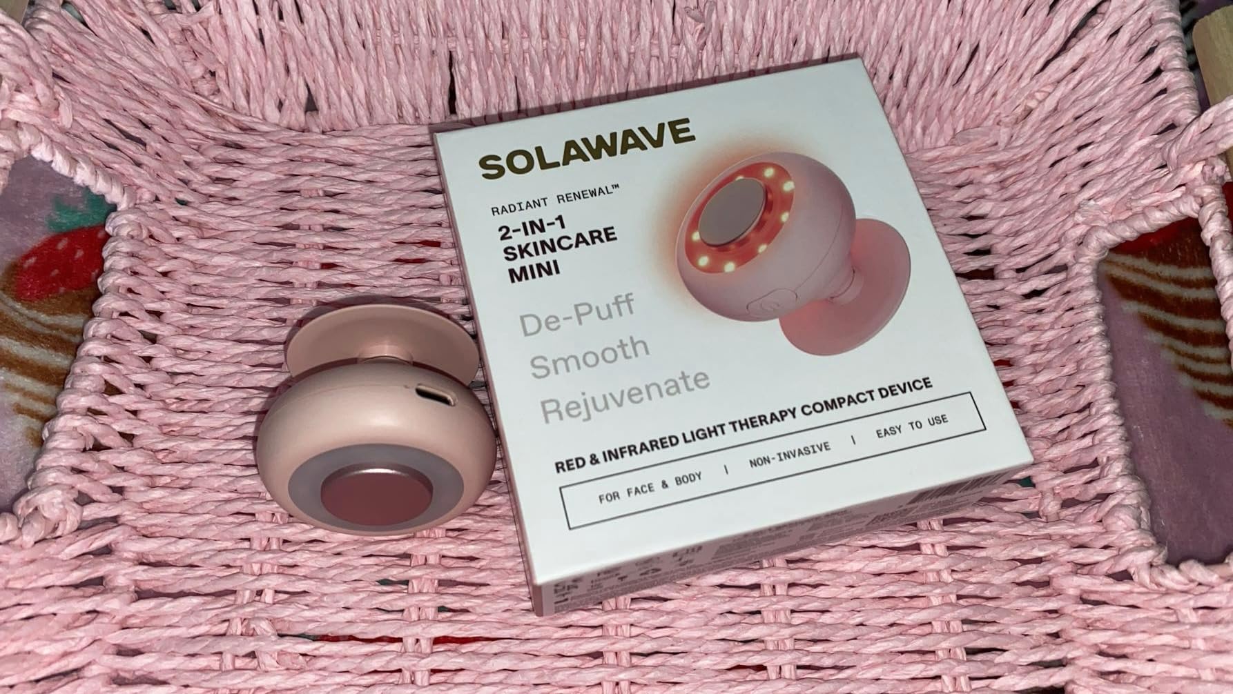 Red Light Therapy Device for Face & Body | Near Infrared Light Therapy for Rejuvenation | Portable Facial Skincare Solution | Soothes & Depuffs Skin, Reduces Appearance of Lines & Wrinkles customer photo 2