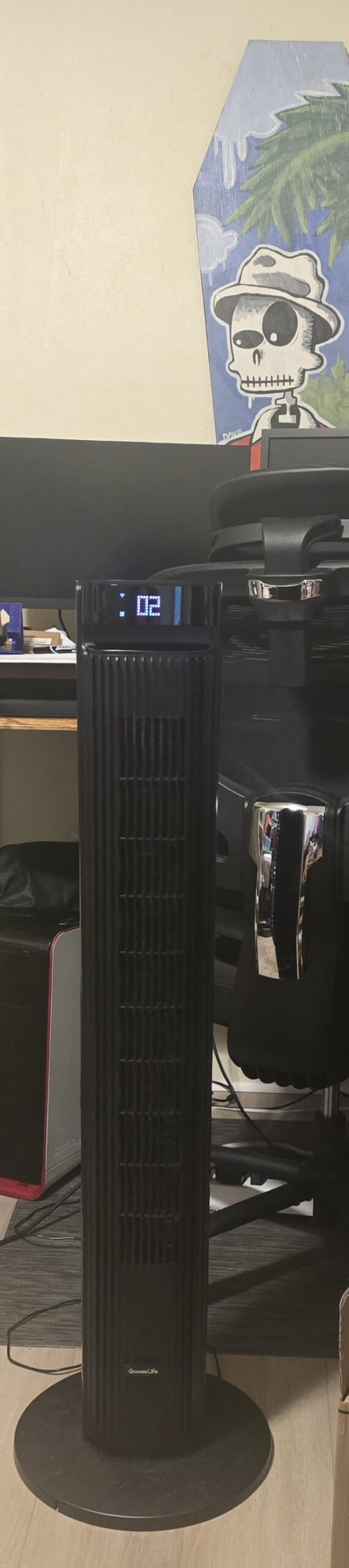GoveeLife 42 in. Tower Fan, 150 Deg Oscillation, 5 Modes 12 Speeds, Black | Smart Floor Fans for Bedroom, up to 26ft/s, APP & Voice Control, 24H Timer, 27dB Bladeless Fan for Cooling Home Office customer photo 2