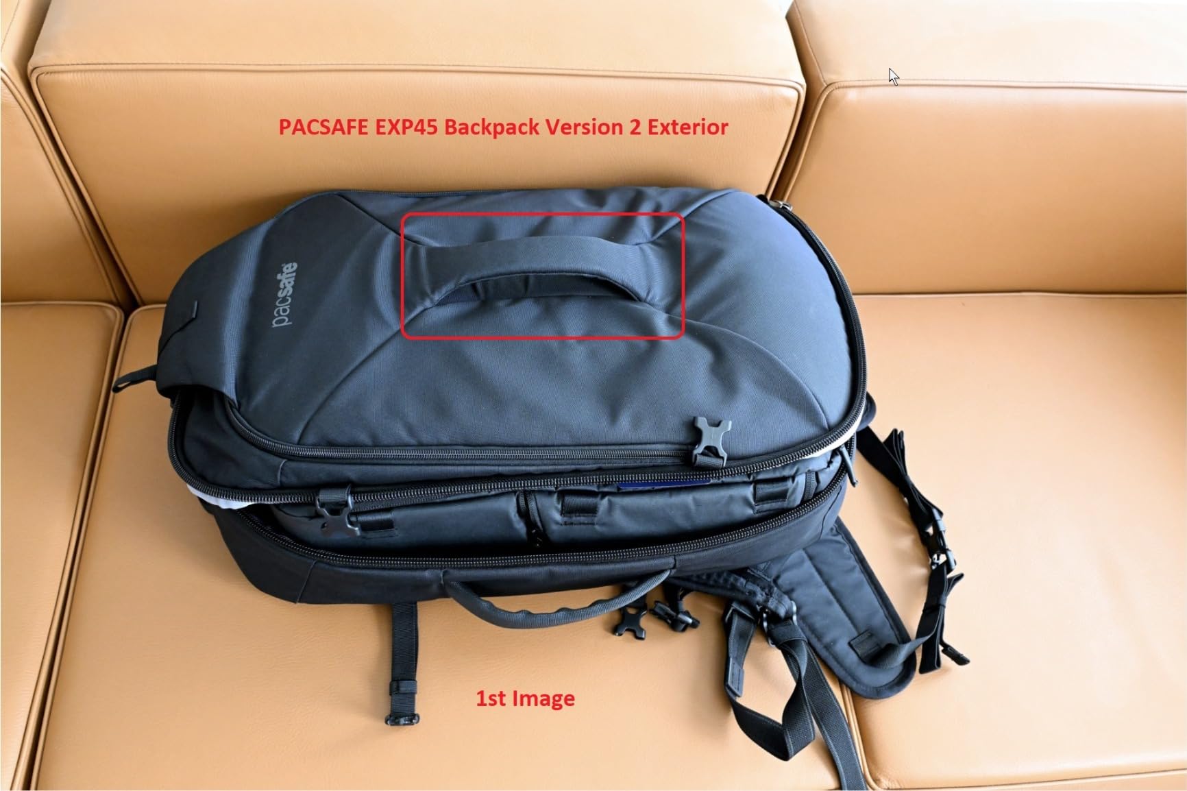 Pacsafe EXP45 Anti-Theft Carry-On Travel Pack, Black customer photo 1