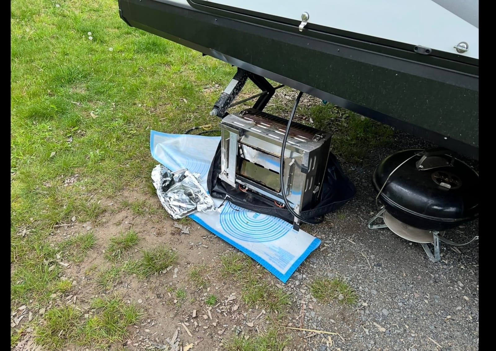 Nexgrill Tabletop 2 Burner Gas Grill, Stainless Steel with Folding Legs | Offers 28000 BTU, Locking Lid, Push & Turn Ignition, 251 Sq In Cooking Space, LP Compatibility, For Camping & Tailgating customer photo 1