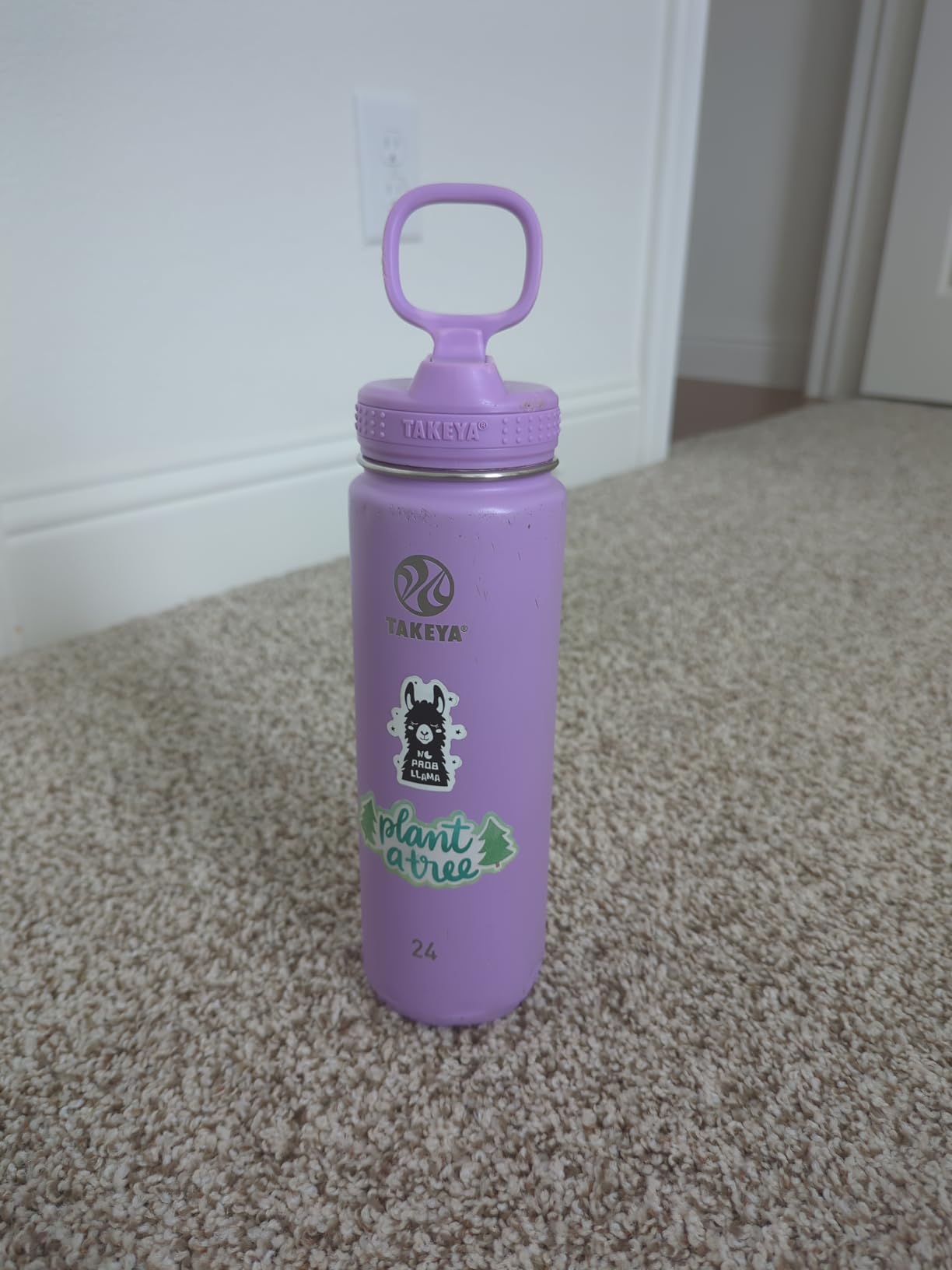 Takeya 40 oz Actives Stainless Steel Water Bottle with Straw Lid - Leakproof, Double-Wall Insulated, Keeps Drinks Cold 24 hrs/Hot 12 hrs, BPA-Free, Powder-Coated, Gym & Travel, Honeycomb customer photo 2