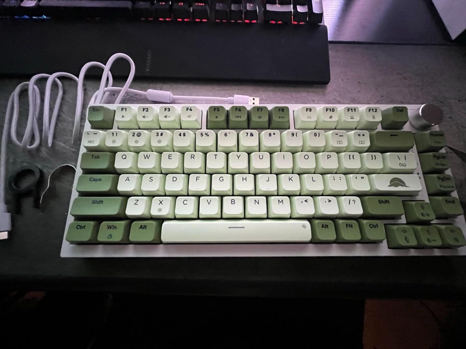 75% Gasket Mount Mechanical Keyboard - Wired, Custom Hot Swappable, RGB Backlit TKL Keyboard for PC & Laptop Gamers (Red Samurai) customer photo 1