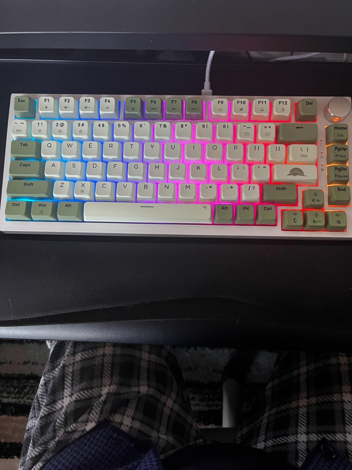 75% Gasket Mount Mechanical Keyboard - Wired, Custom Hot Swappable, RGB Backlit TKL Keyboard for PC & Laptop Gamers (Red Samurai) customer photo 2