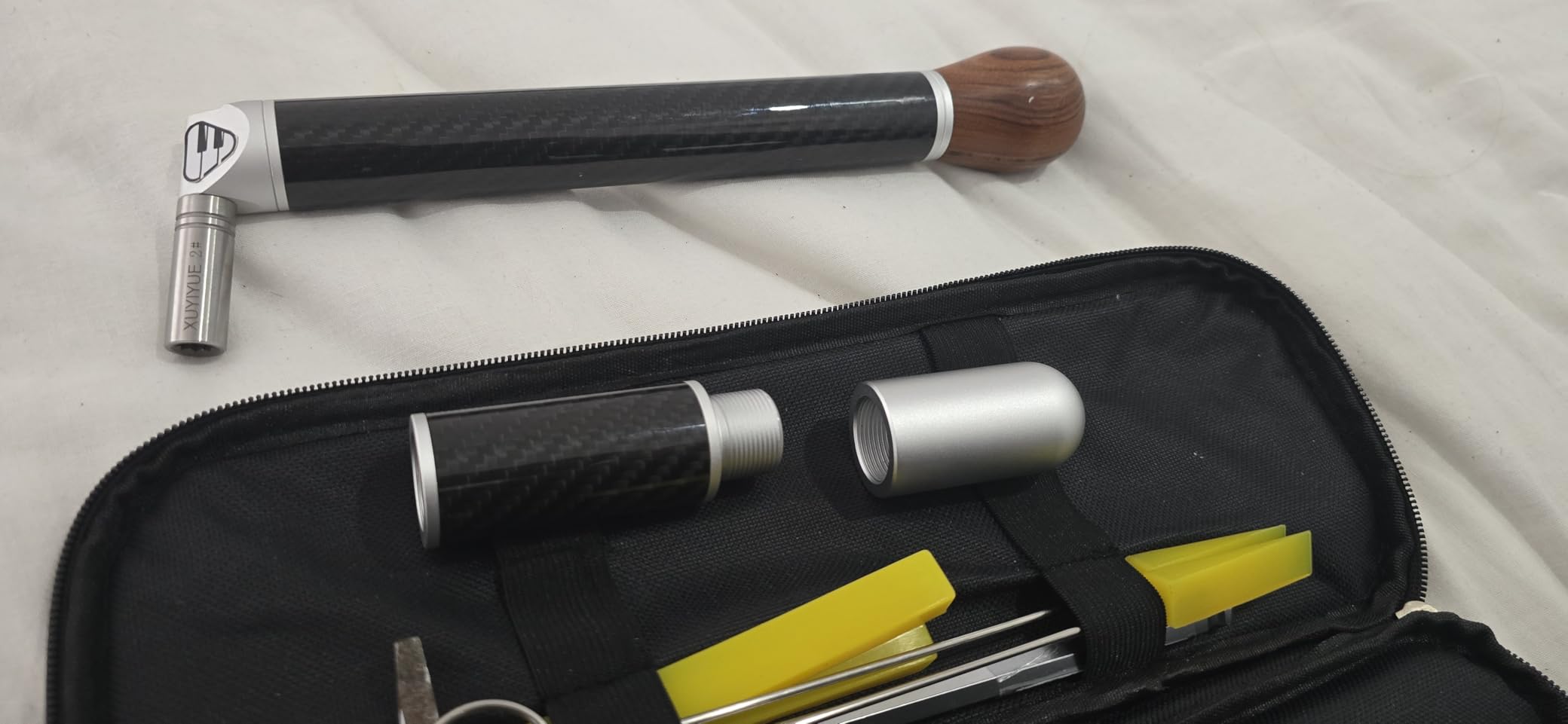 Piano Tuning Tool Set Tuning Wrench Piano Hammer Carbon Fiber Material Lightweight Professional Piano Repair Tools customer photo 1