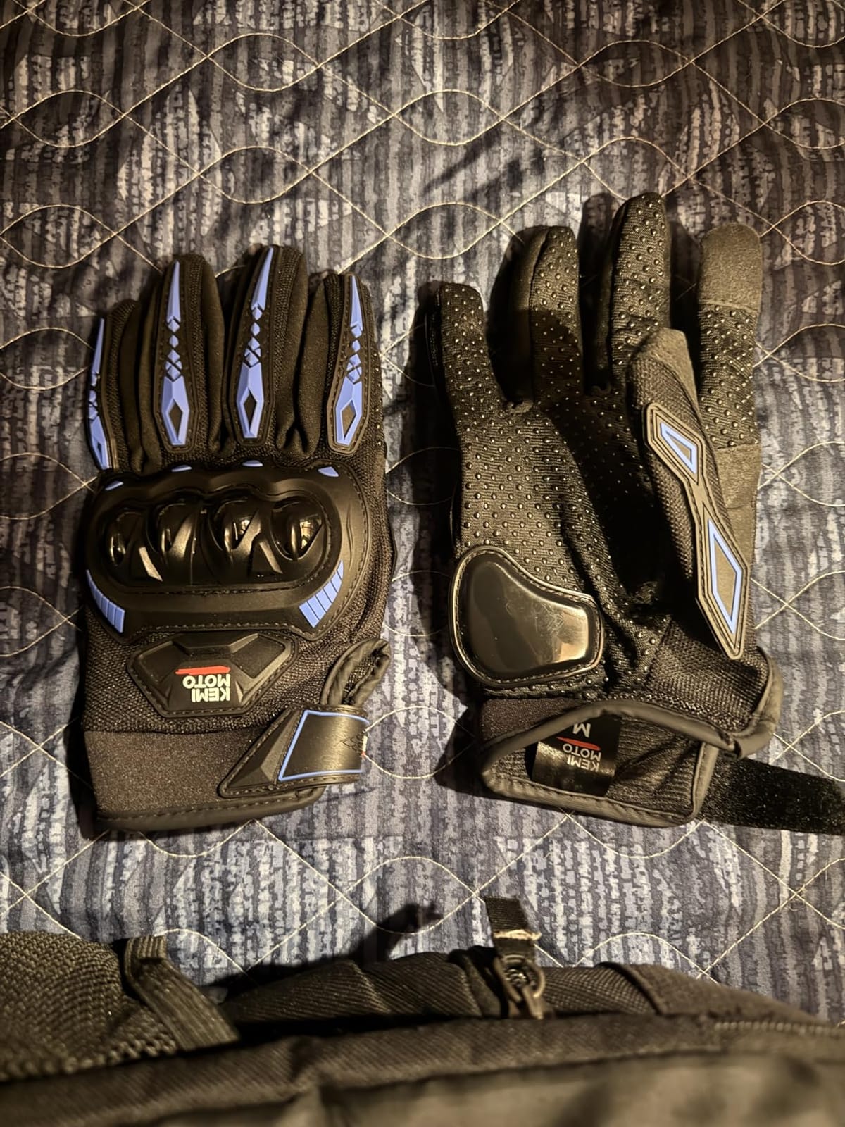 KEMIMOTO Motorcycle Gloves for Men/Women, Touchscreen Dirt Bike Gloves with Shell, Anti-Slip for Motorbike, Riding, Racing, Cycling, Dirt Bike, ATV, UTV, Motocross, BMX, Hiking customer photo 2
