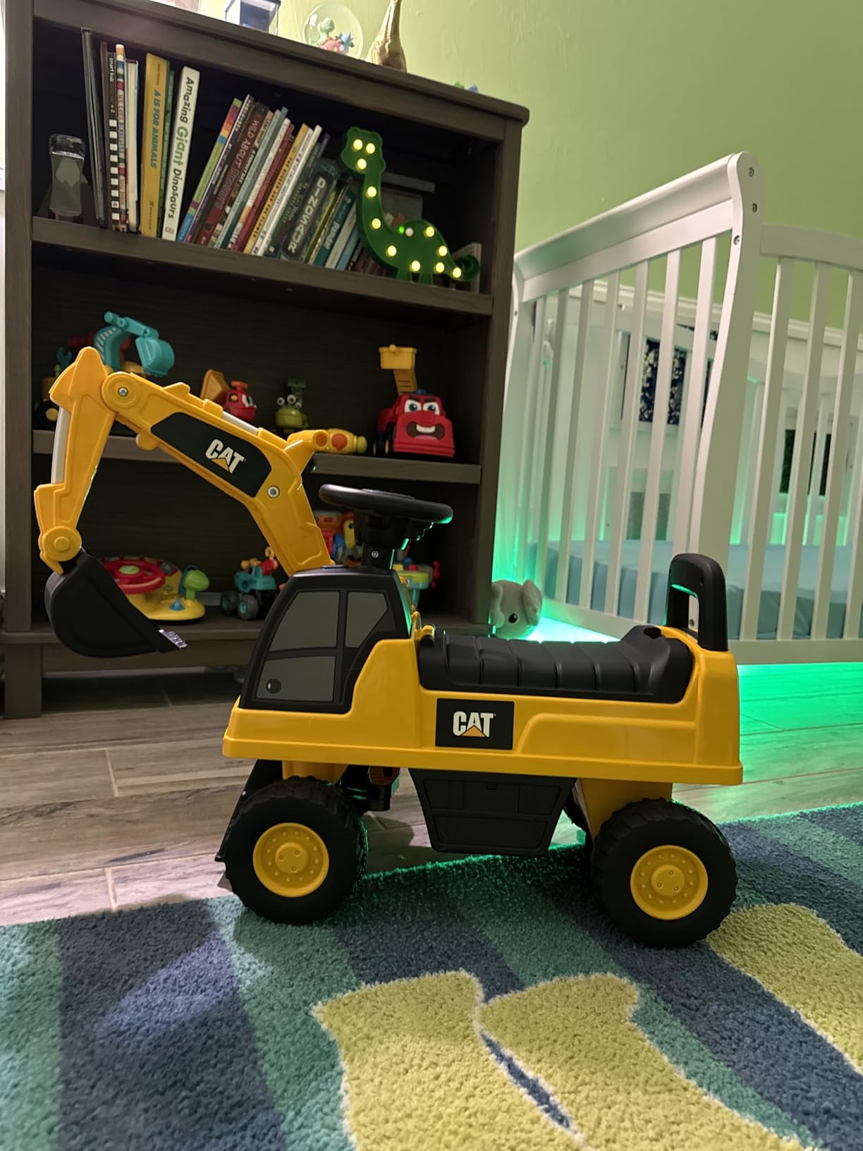 Best Ride On Cars CAT Excavator Push Car - Licensed Caterpillar Ride-On Digger Toy for Kids with Rotating Bucket & Under-Seat Storage - Construction Vehicle for Toddlers customer photo 2
