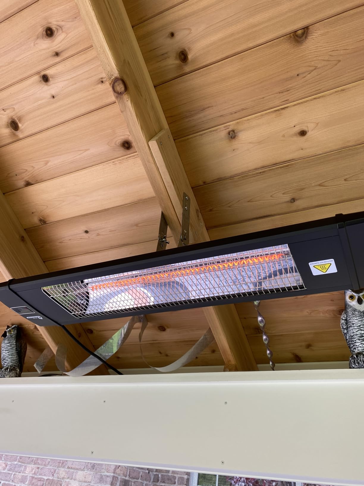 DR. INFRARED HEATER Portable Infrared Indoor and Outdoor Space Heater for Patio, Garage, Commercial & Residential With Remote Control, Space Heater (Freestanding/Ceiling/Mounting), Black customer photo 1