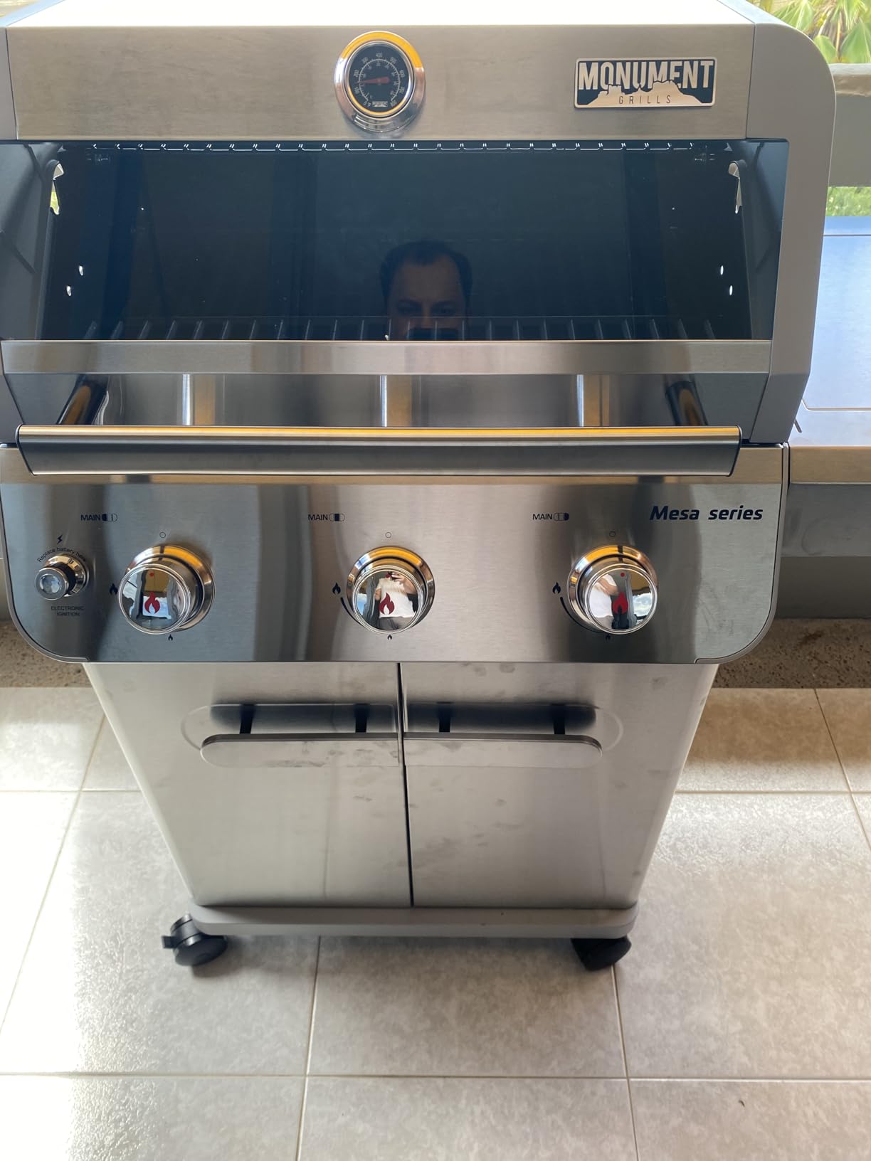 Monument Grills Mesa Series, 3+1 Outdoor Barbecue Stainless Steel Propane Gas Grill, 3 Burners & 1 Side Burner 48,000 BTU Patio Garden Grill with Knob Controls, Mesa305 customer photo 1