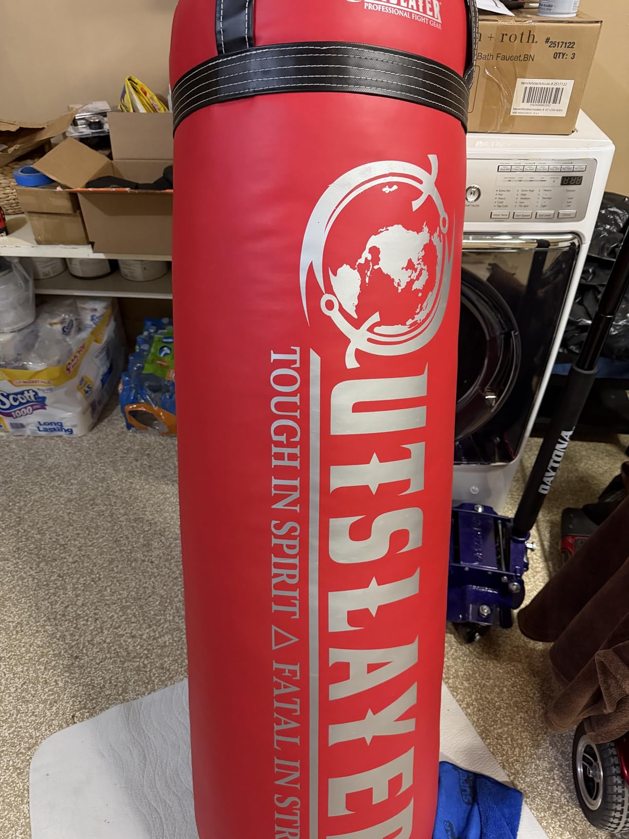XXL 150 LB Heavy Boxing Punching Bag - Versatile Training for Mixed Martial Arts Wider Striking Area - USA Made customer photo 1