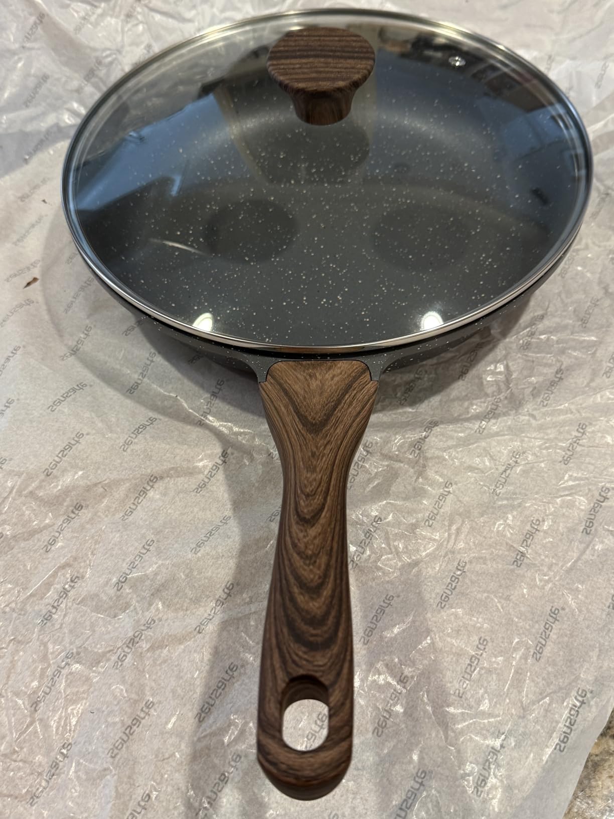 SENSARTE 8Inch Nonstick Ceramic Frying Pan with Lid, PFAS/PTFE/PFOA Free | Ceramic Omelette Pan Skillet, Healthy Non-toxic Chef's Pan, Induction Compatible Pan, Heat Resistant Handle customer photo 1