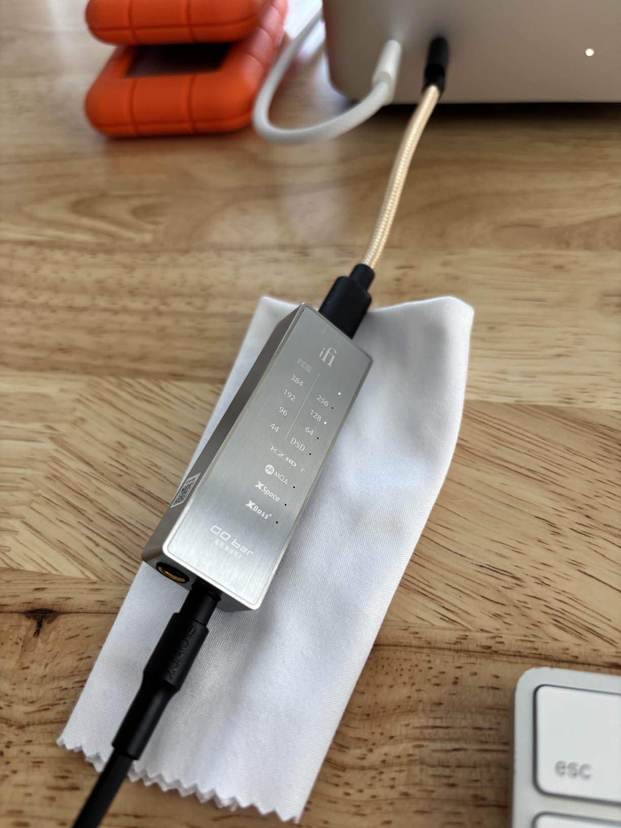 iFi Audio GO bar Kensei Portable DAC/Headphone Amp Featuring K2HD Technology - Hi-Res PCM 384kHz/DSD256 customer photo 2